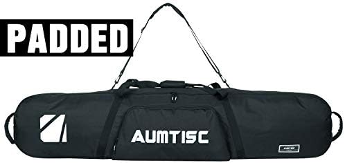AUMTISC Snowboard Bag Padded for Travel Bag with Storage Compartments Shoulder Strap and Gear Pockets Available Length in 155 cm 165 cm - leoleo123123