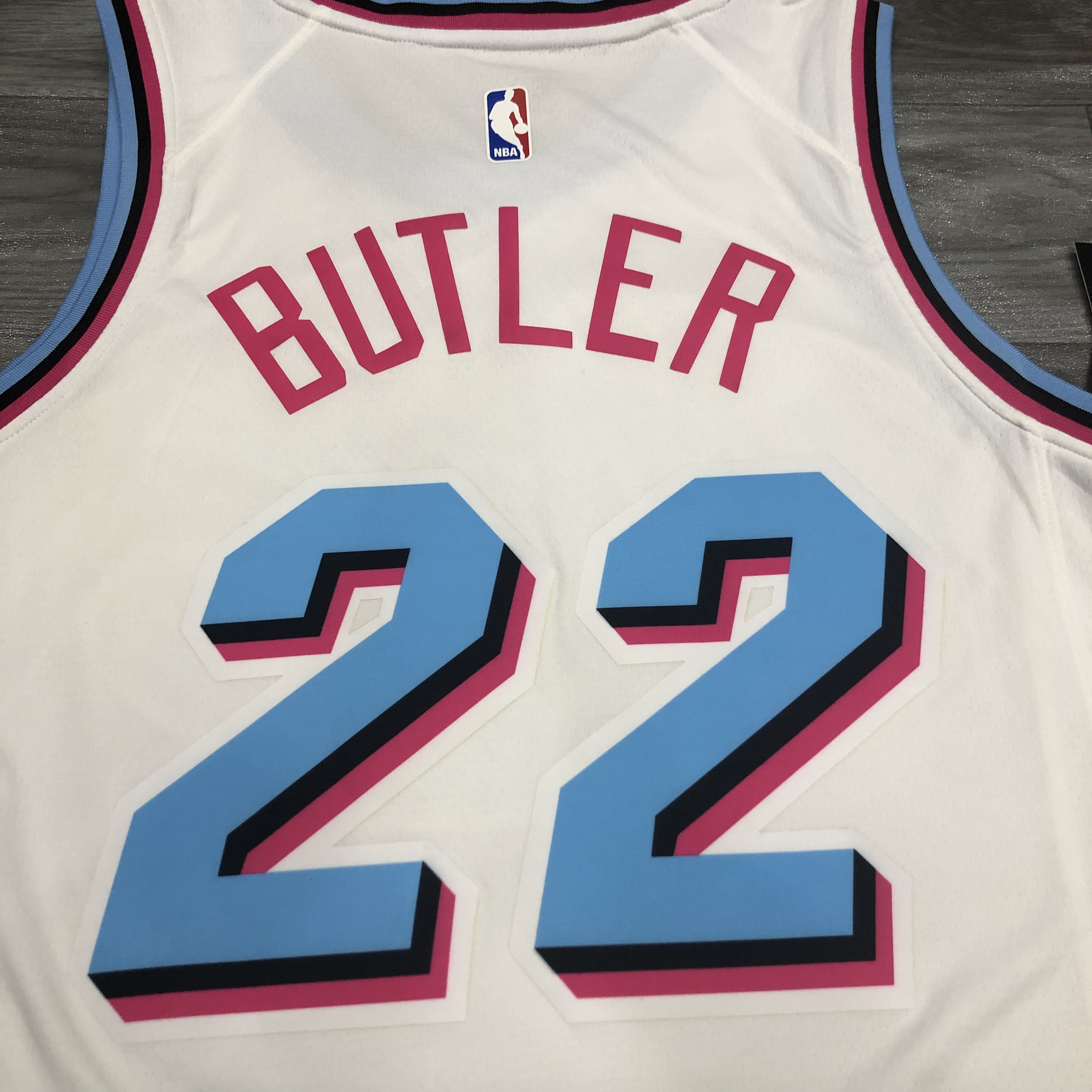 NBA Men Miami Heat White City #22 BUTLER Jersey High Quality Name and Number Print - leoleo123123