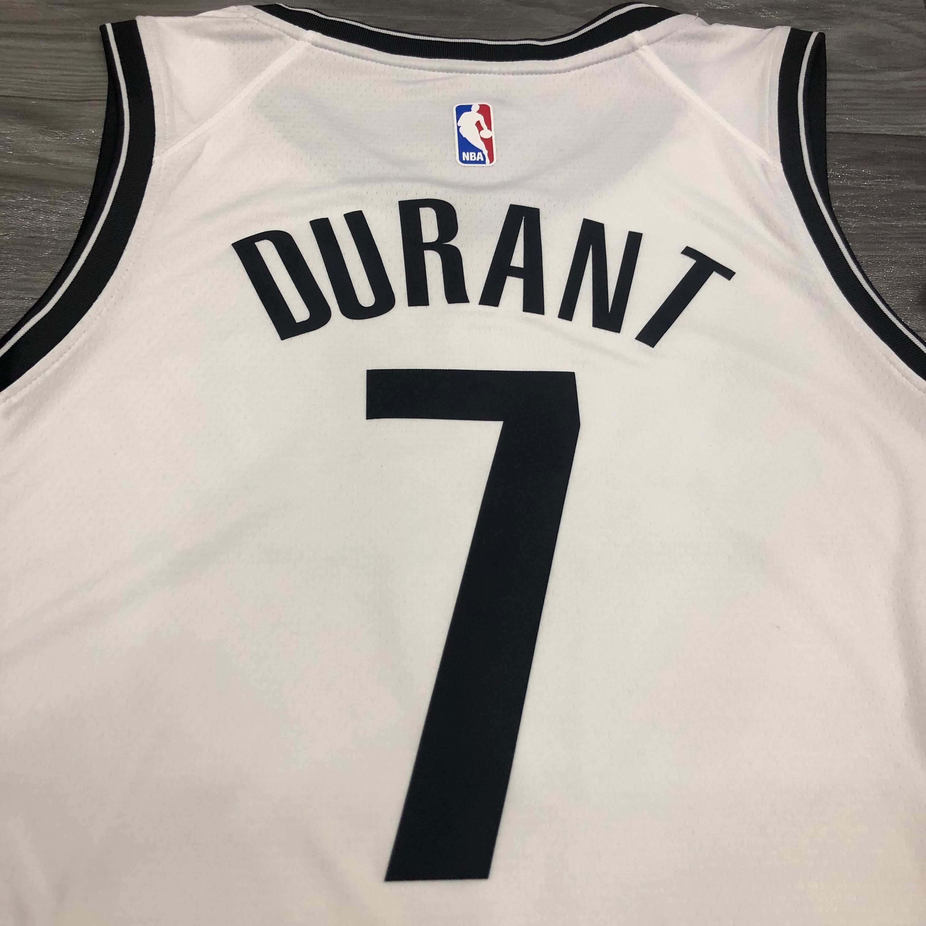NBA Men New Brooklyn Nets White #7 DURANT Jersey High Quality Name and Number Print - leoleo123123