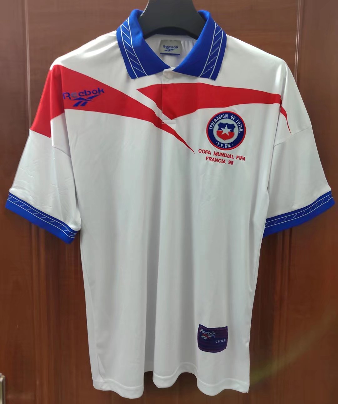 1998 Chile Away Retro Jersey Fans Version - leoleo123123