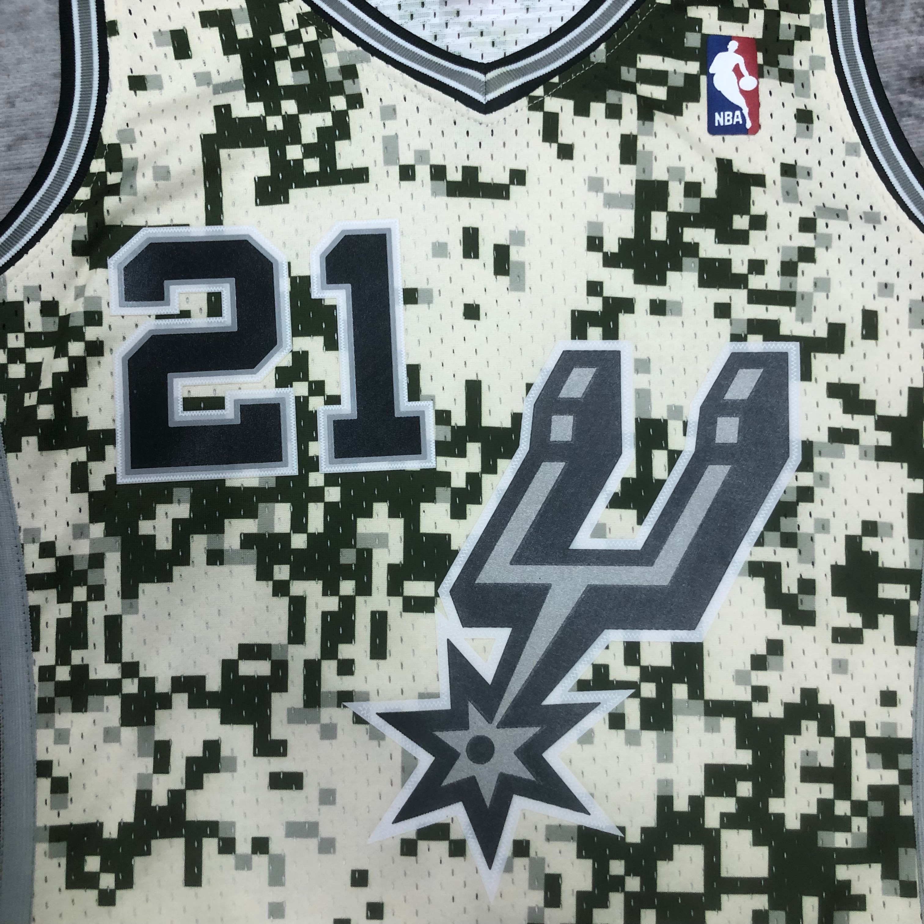 NBA Men 13-14 San Antonio Spurs Camouflage #21 DUNCAN Classics Swingman Jersey - leoleo123123