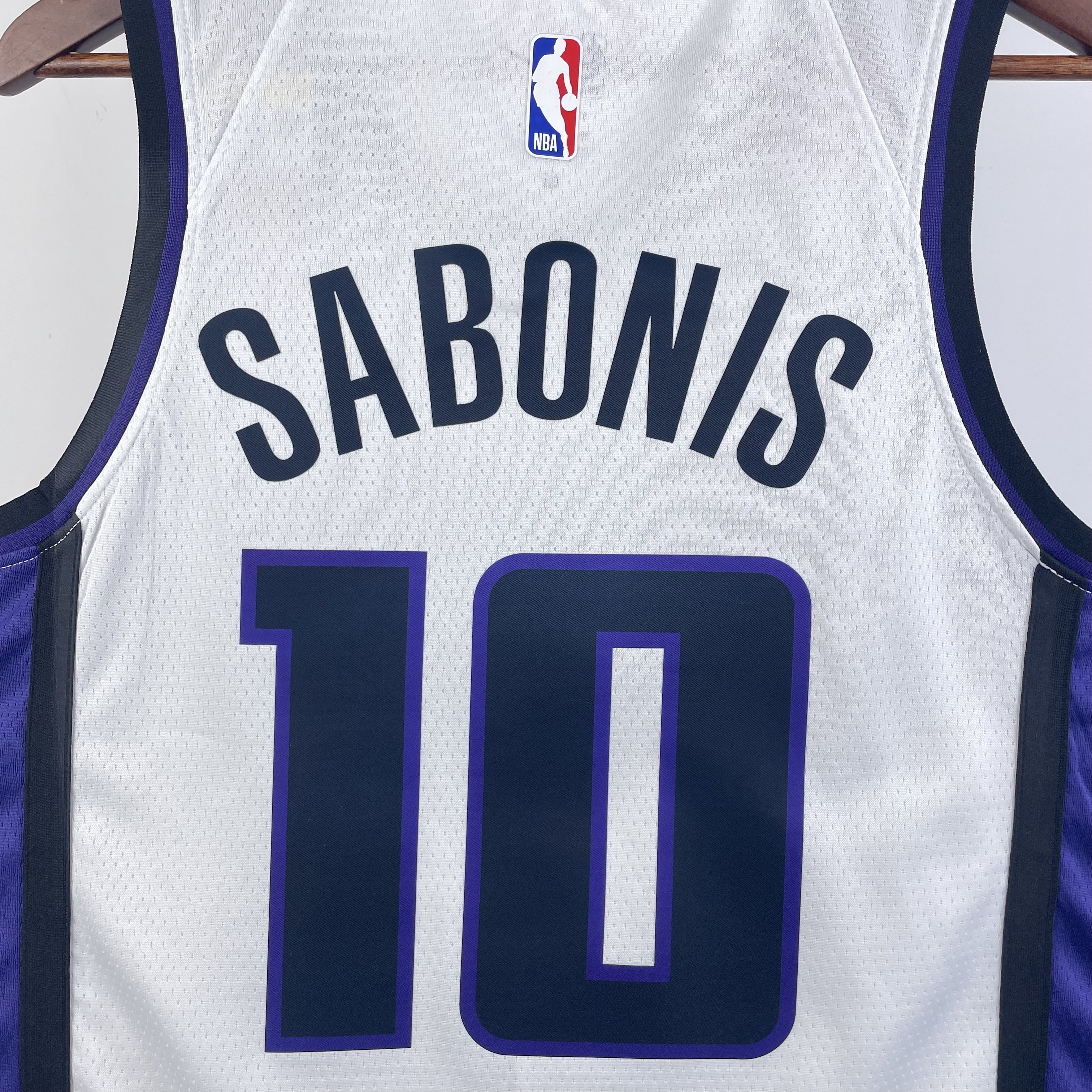 NBA Men 2024 Sacramento Kings White #10 SABONIS Jersey High Quality Name and Number Print - leoleo123123