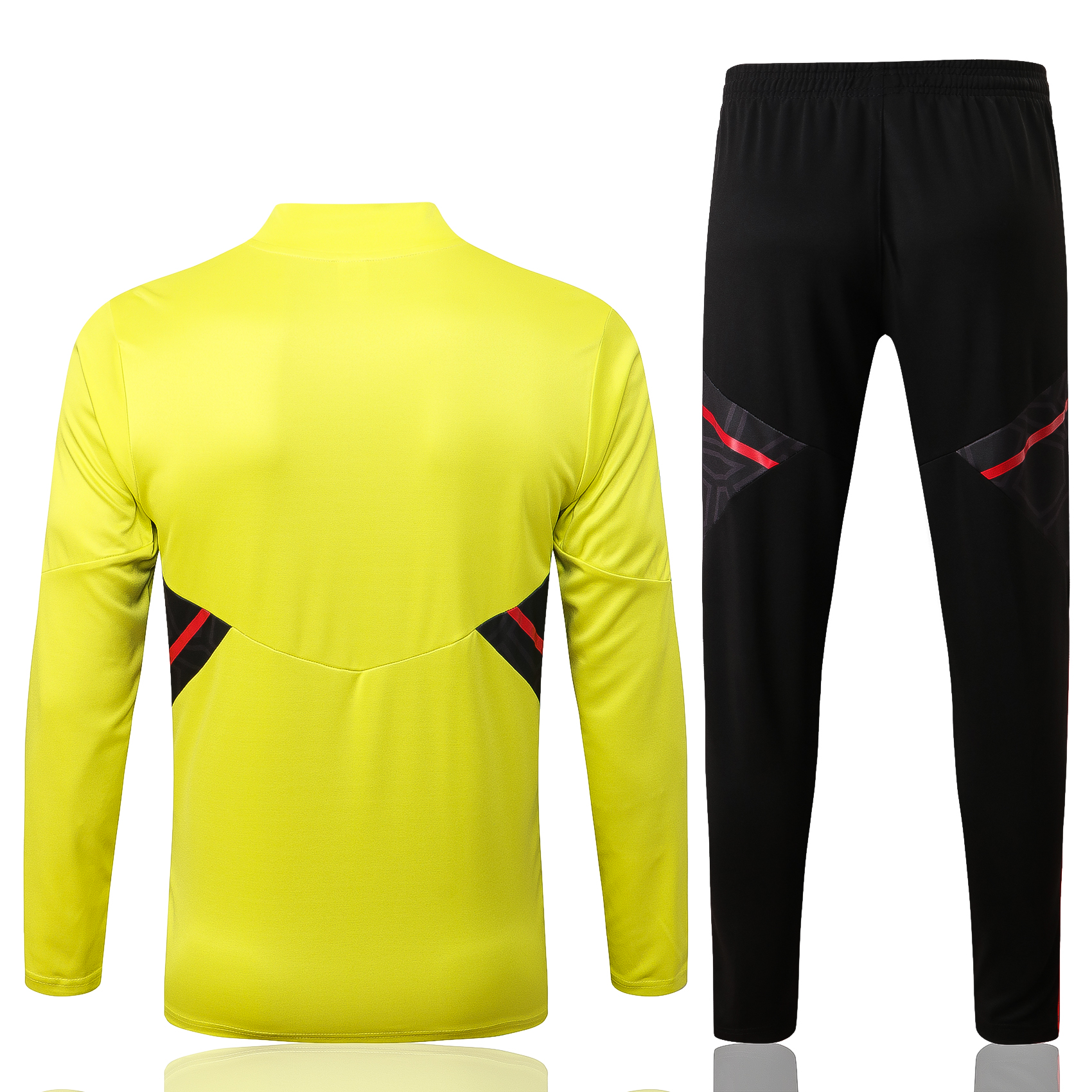 22-23 Flamengo Yellow with Zipper Sweater Tracksuit Thai Quality - leoleo123123