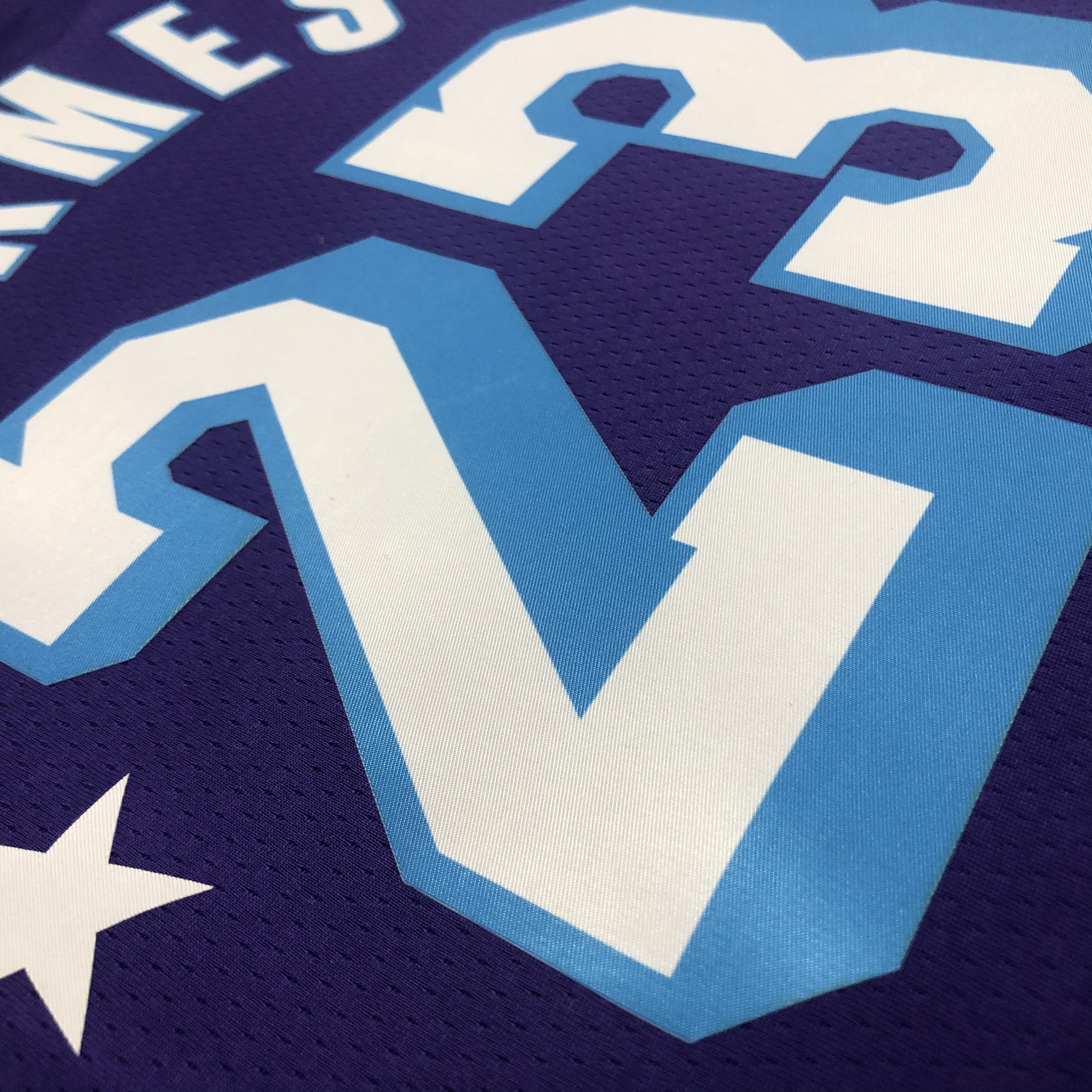 NBA Season 2022 75th Anniversary Los Angeles Lakers Purple Round Neck #23 JAMES Jersey High Quality Name and Number Print - leoleo123123