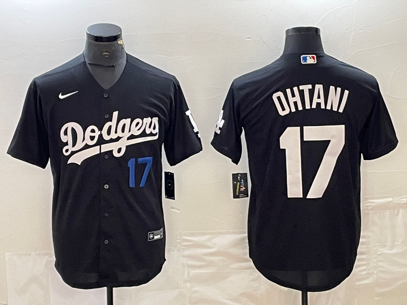 Los Angeles Dodgers OHTANI #17 Black Baseball Jersey - leoleo123123