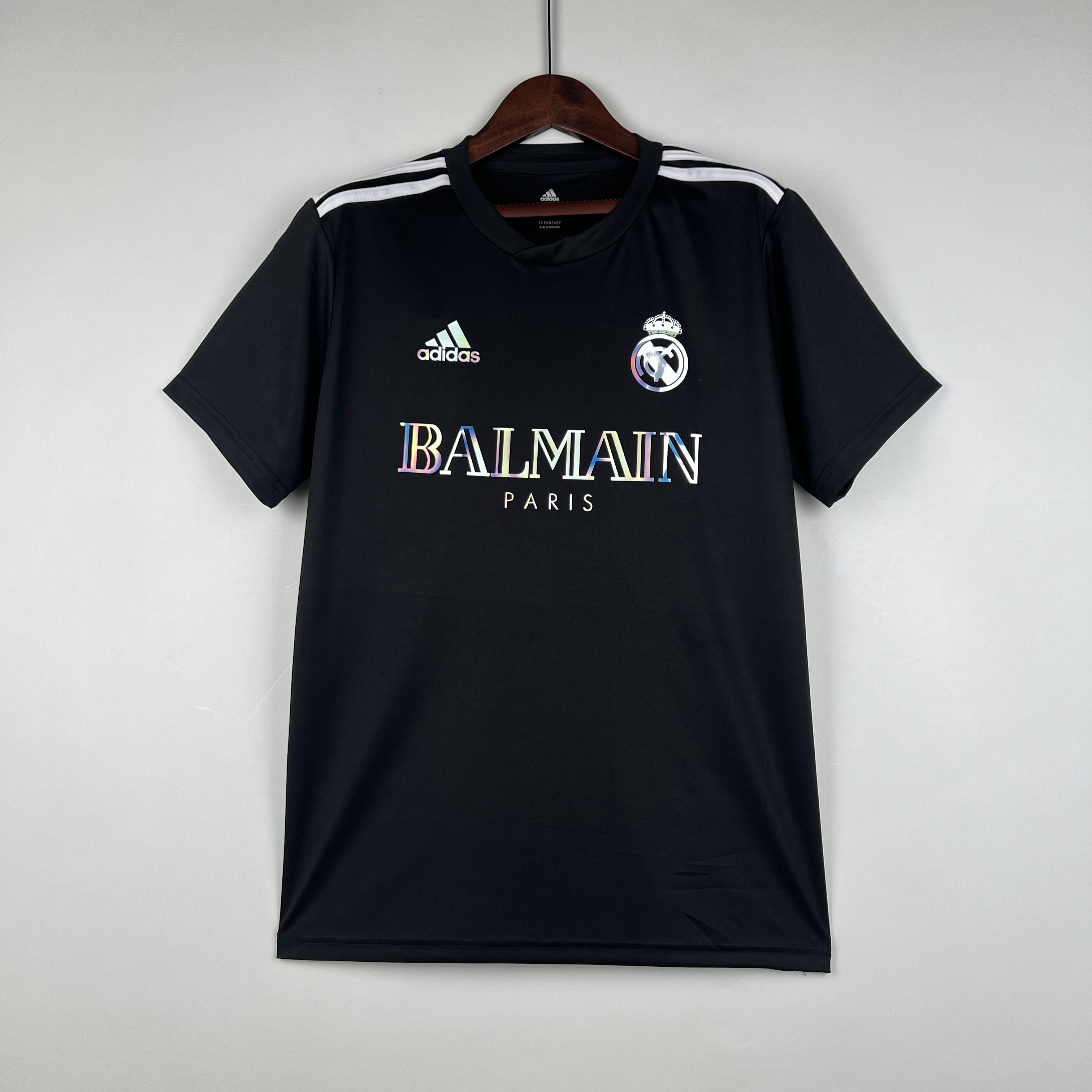2023 Real Madrid BALMAIN Special Jersey Black Color Thai Quality - leoleo123123