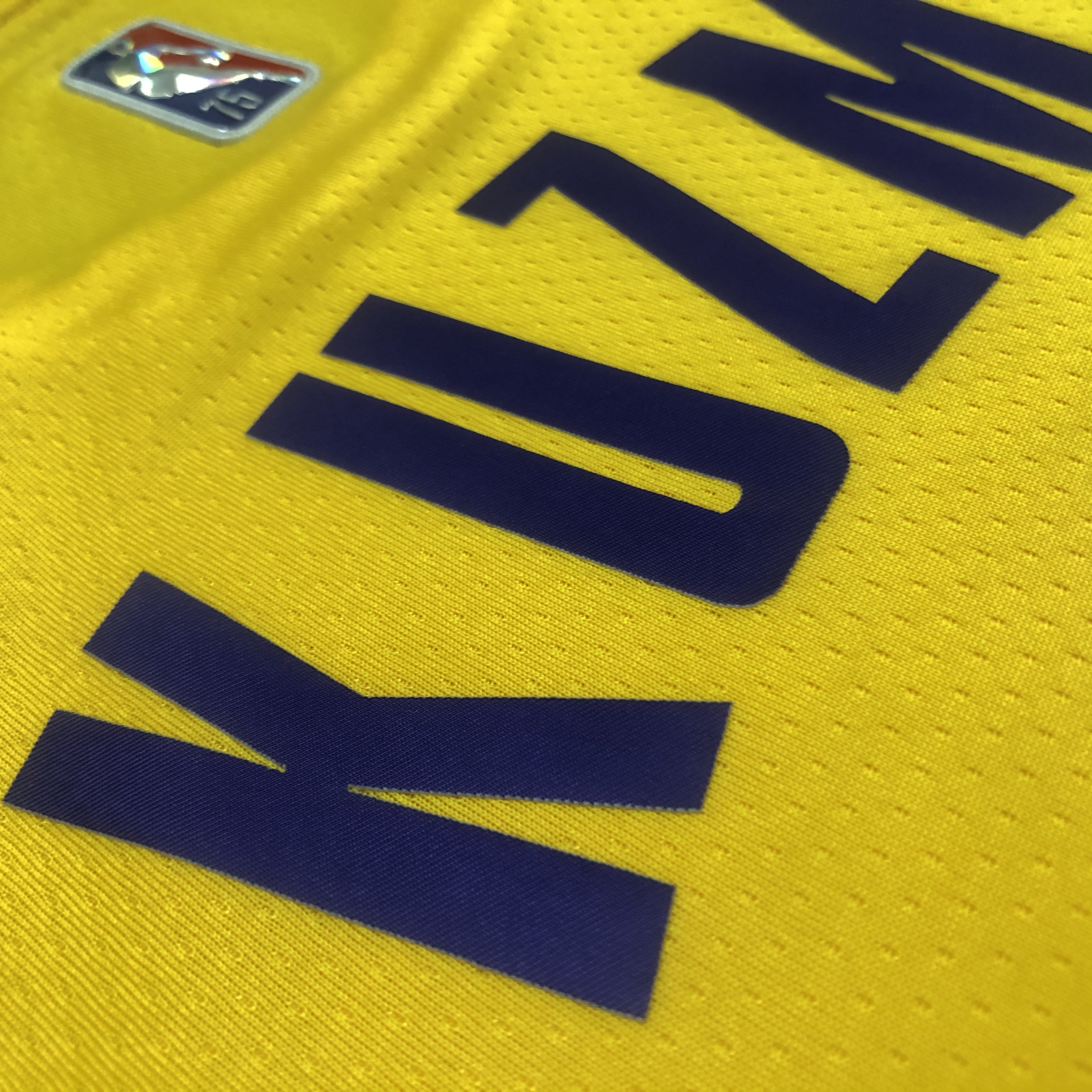 NBA 75th Anniversary Los Angeles Lakers Yellow Round Neck #0 KUZMA Jersey High Quality Name and Number Print - leoleo123123