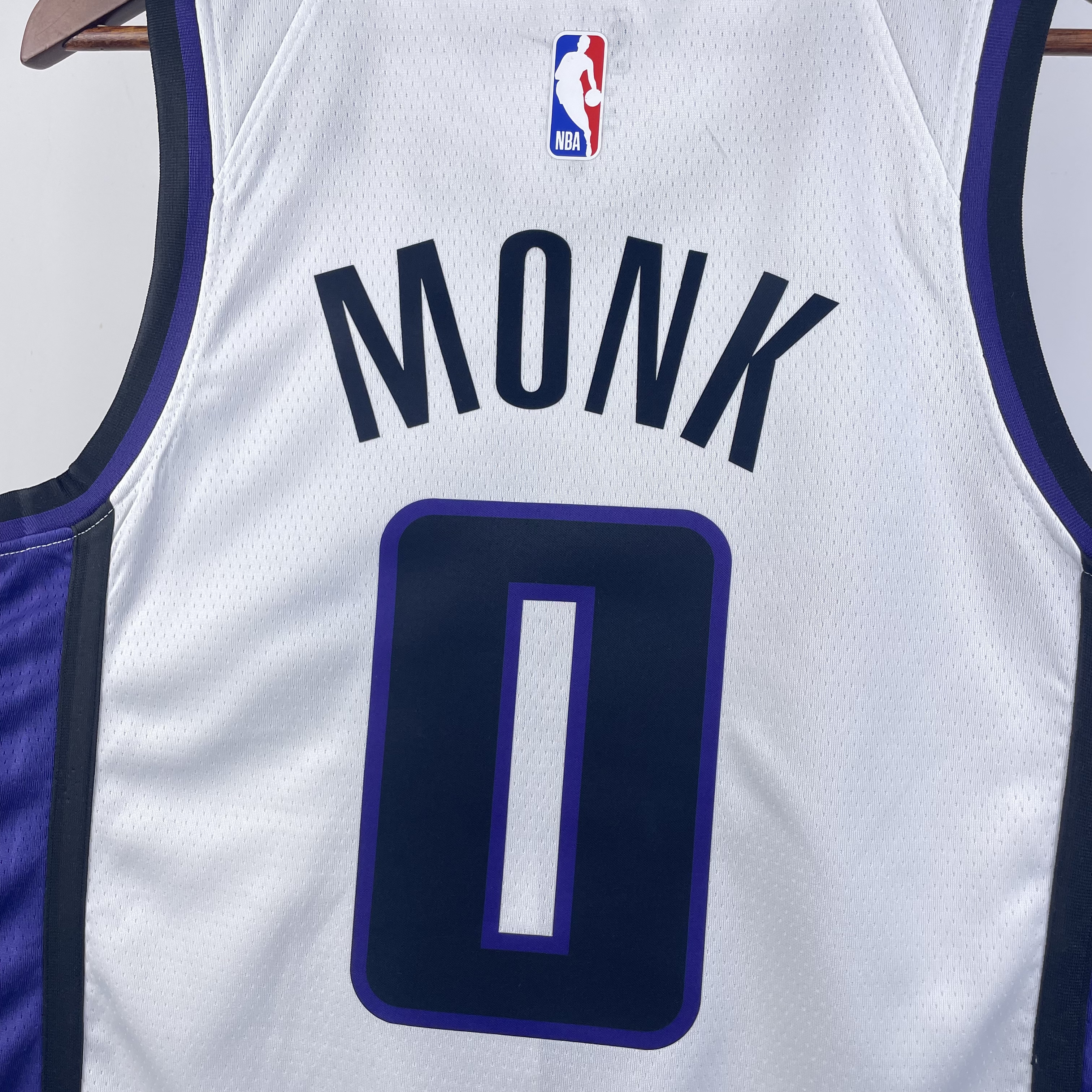NBA Men 2024 Sacramento Kings White #0 MONK Jersey High Quality Name and Number Print - leoleo123123