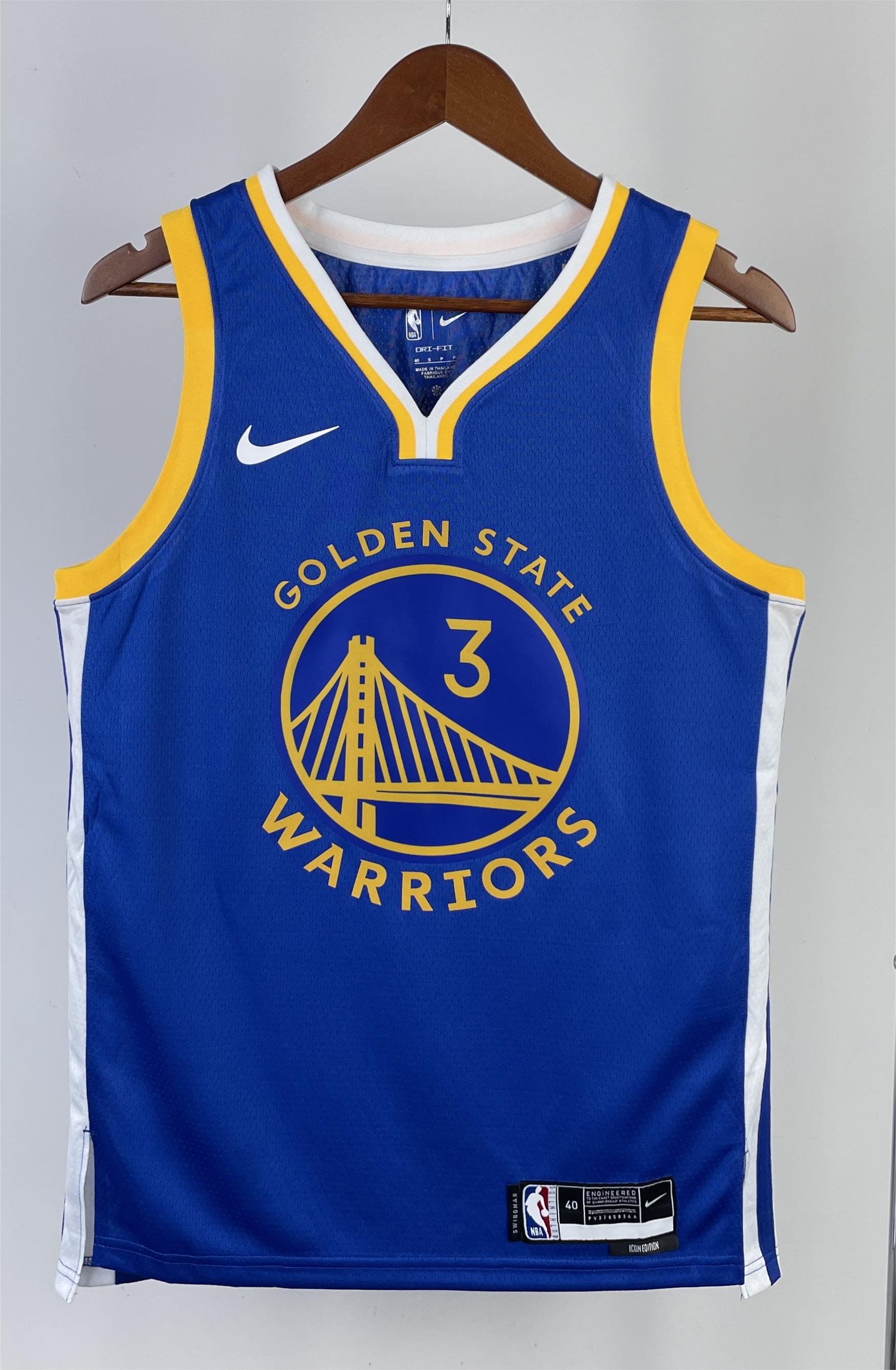NBA Men 2023 Golden State Warriors Blue #3 POOLE Swingman Jersey - leoleo123123