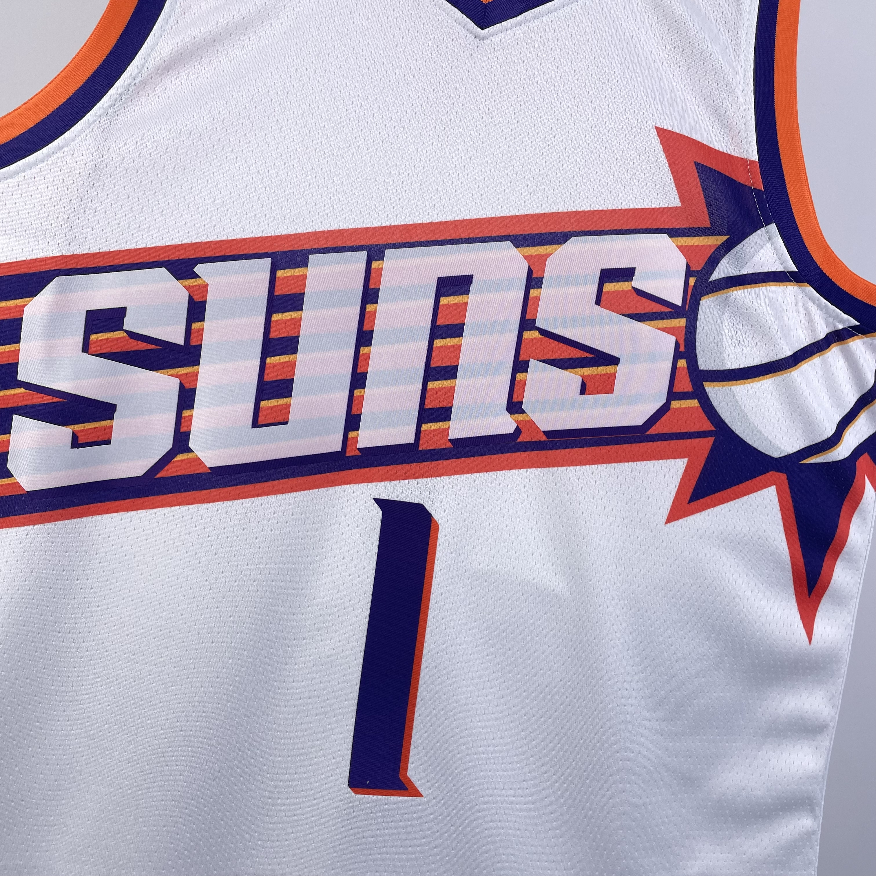 NBA Men 2024 Phoenix Suns White #1 BOOKER Jersey High Quality Name and Number Print - leoleo123123