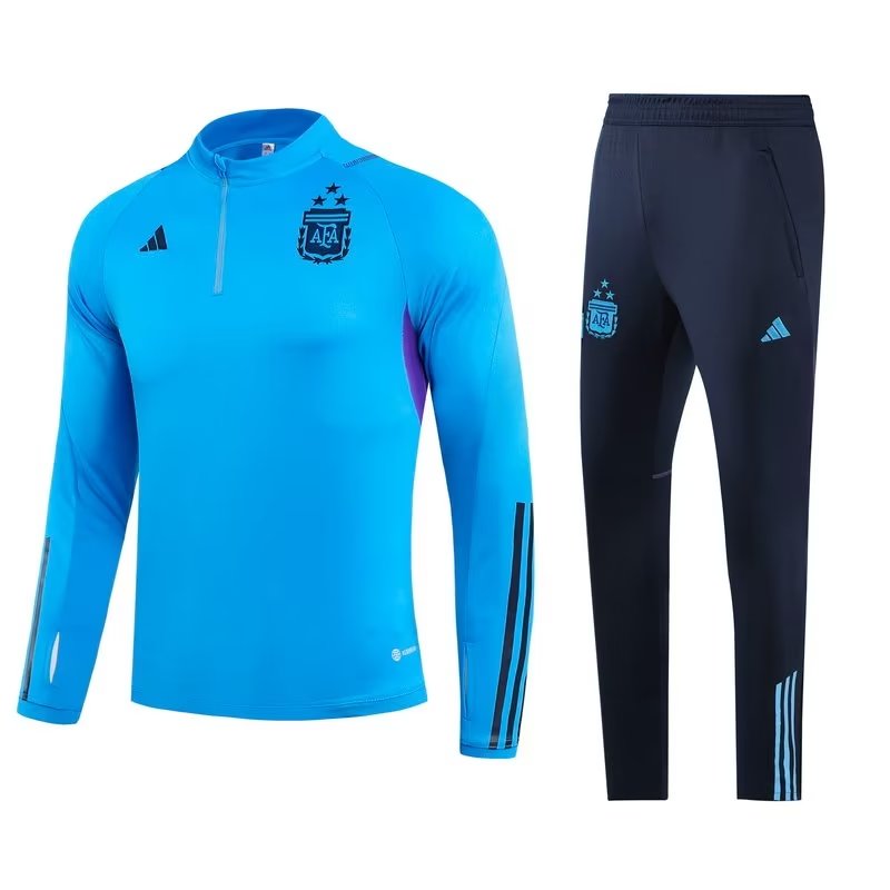 22/23 Argentina Blue Sweater Tracksuit With 3 Stars Thai Quality - leoleo123123