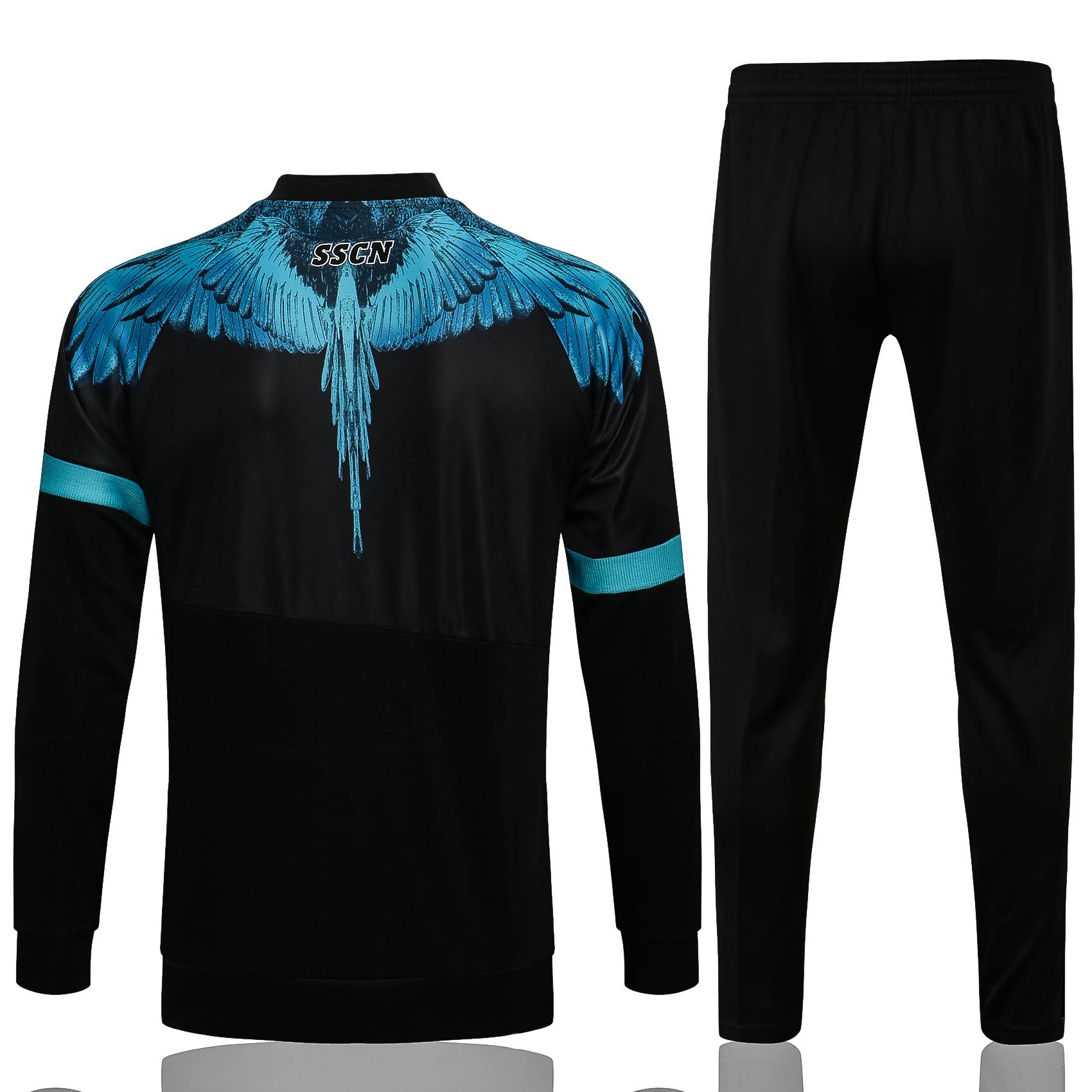 21-22 Napoli Black Jacket Tracksuit Thai Quality - leoleo123123