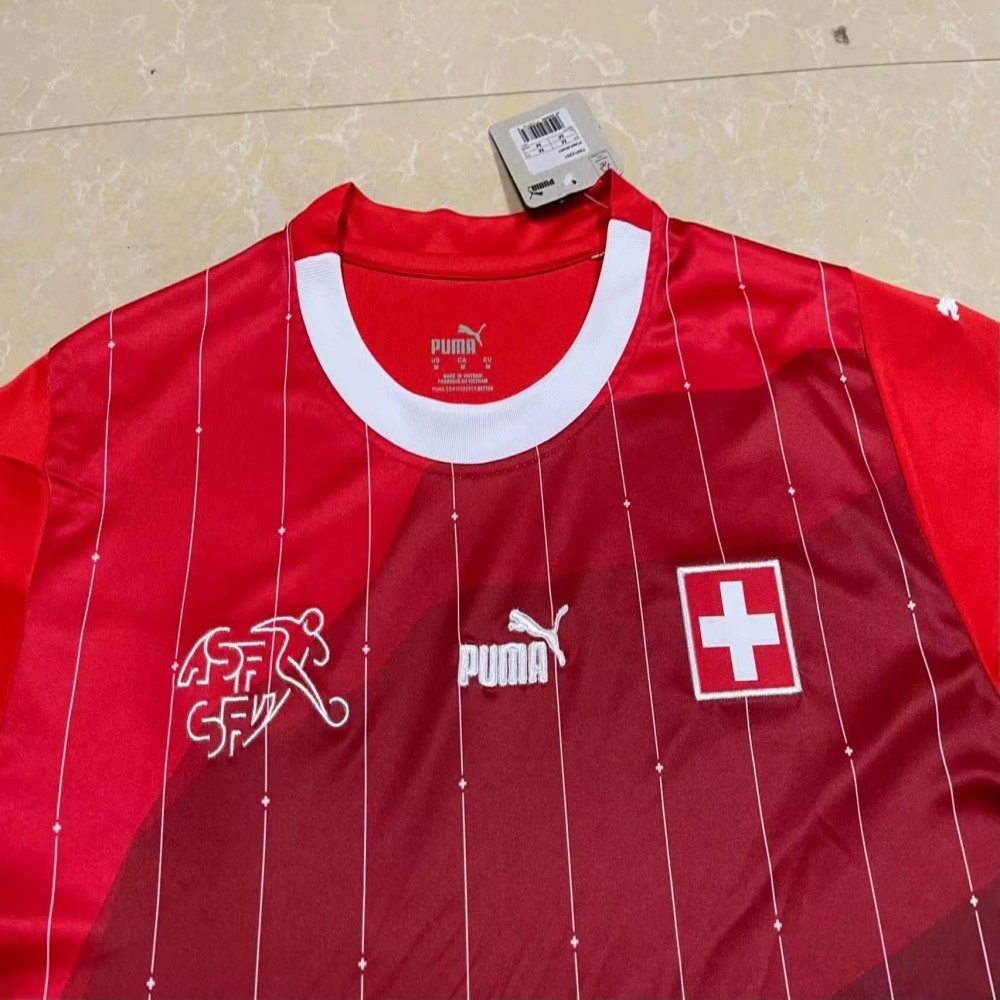 23/24 Switzeland Home Soccer Jersey Fans Version - leoleo123123
