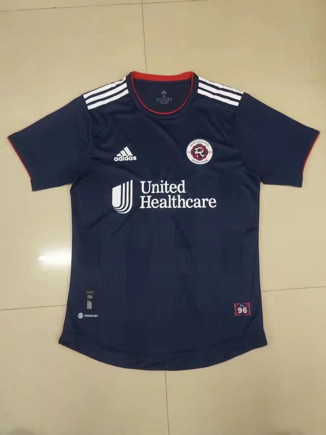 22/23 New England Revolution Home Blue Player Version Soccer Jersey (jisu) - leoleo123123