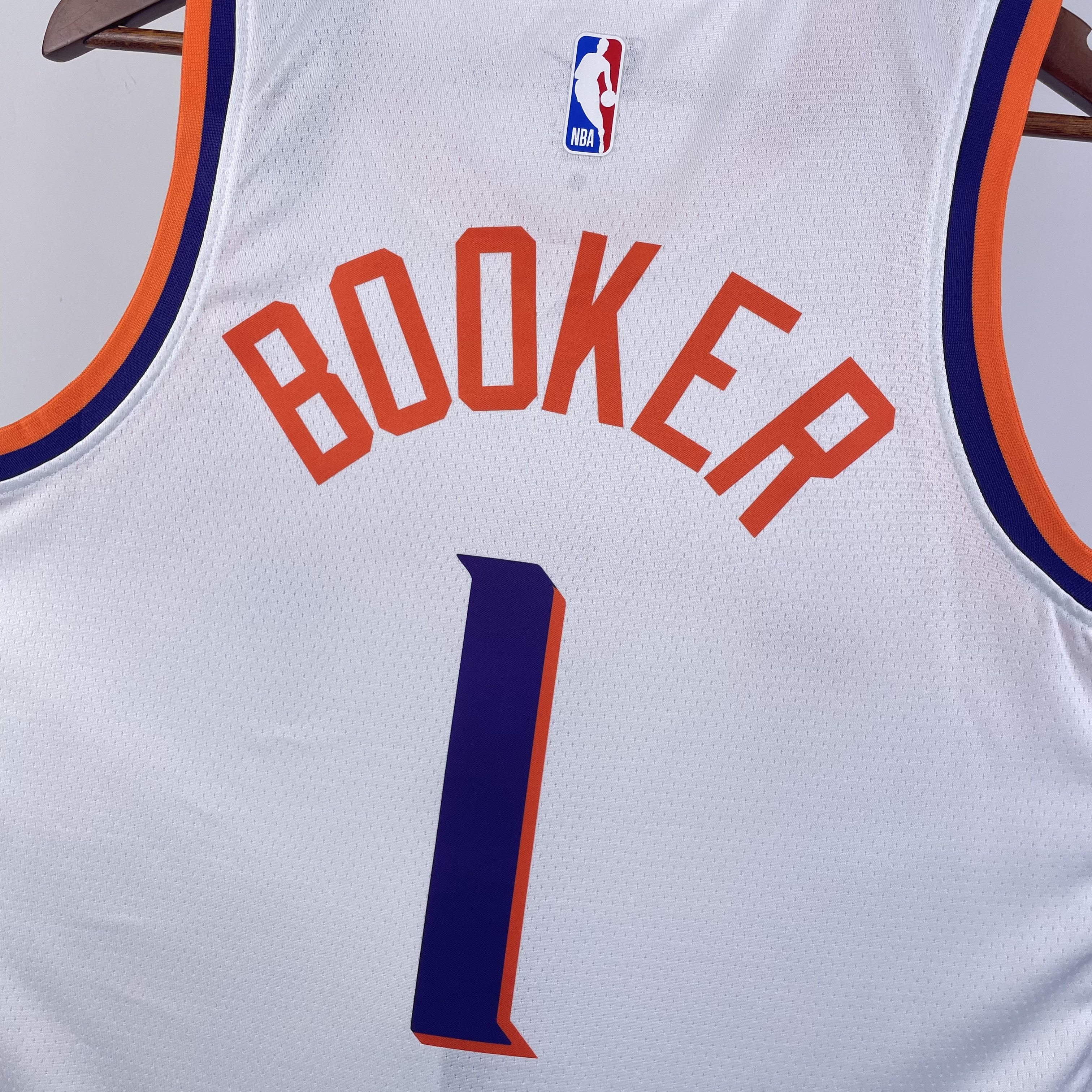 NBA Men 2024 Phoenix Suns White #1 BOOKER Jersey High Quality Name and Number Print - leoleo123123