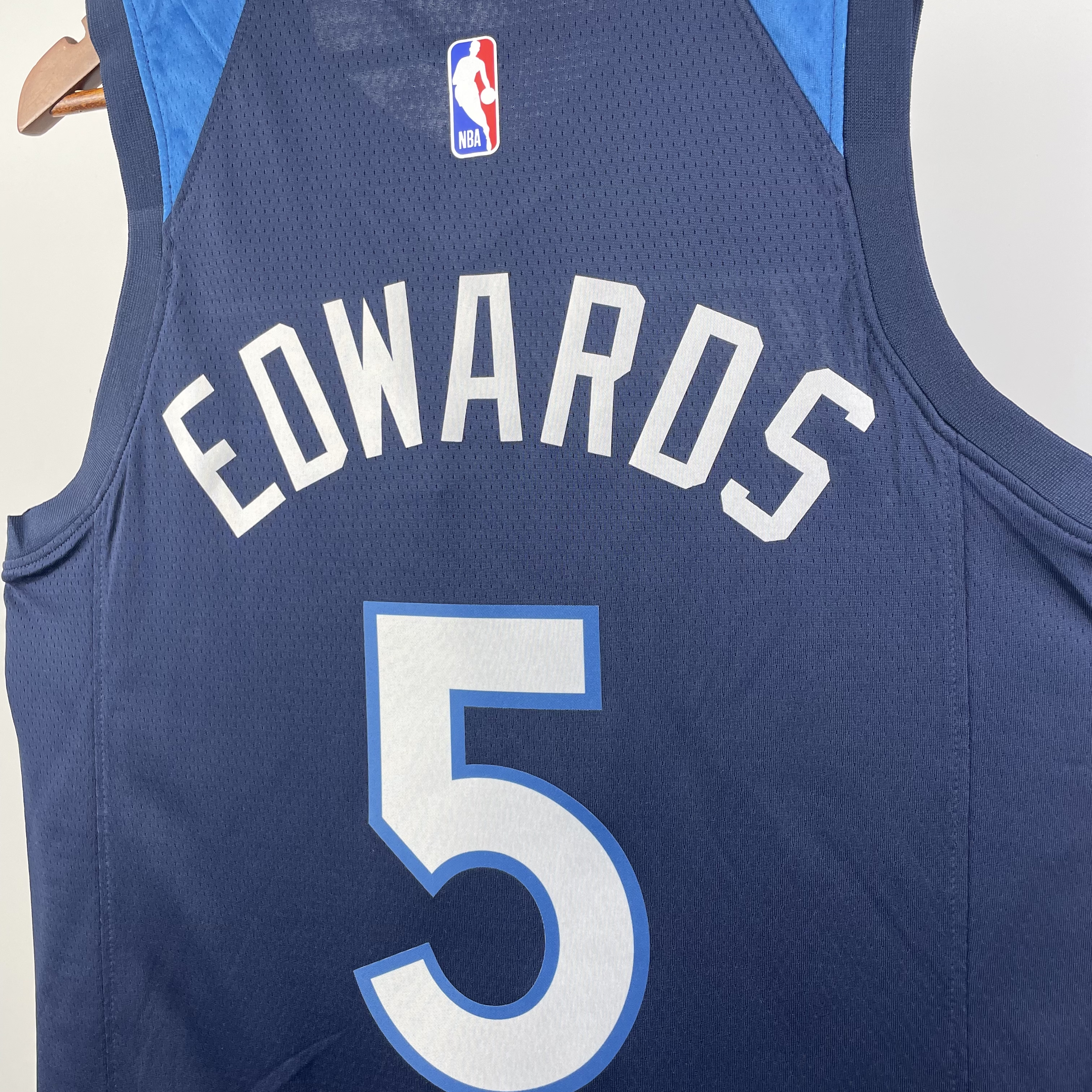 NBA Men 2023 Minnesota Timberwolves Blue #5 EDWARDS Jersey High Quality Name and Number Print - leoleo123123