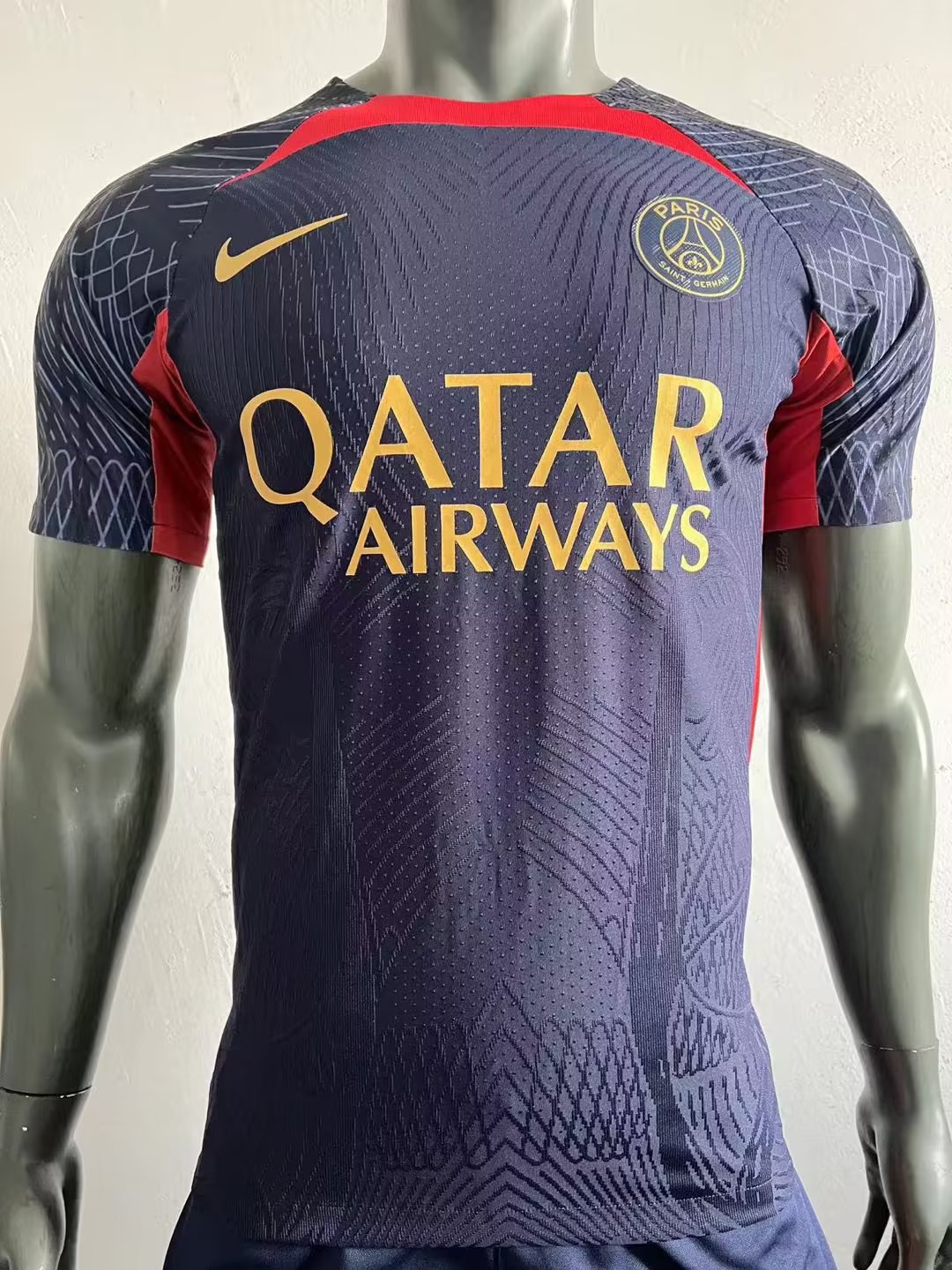 23/24 PSG Training Jersey Dark Blue Player Version 1:1 Quality - leoleo123123