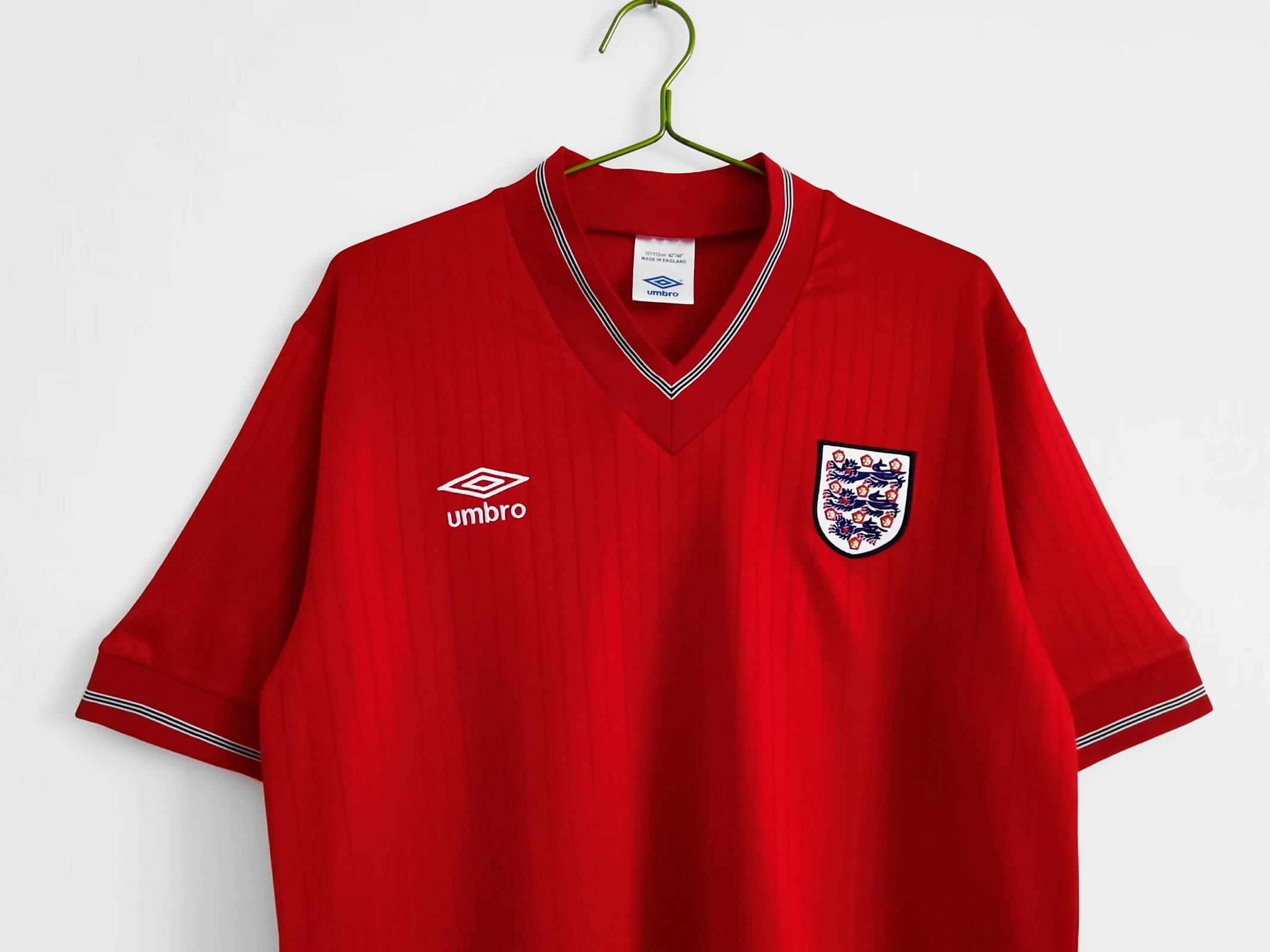 84/87 England Away Retro Jersey - leoleo123123