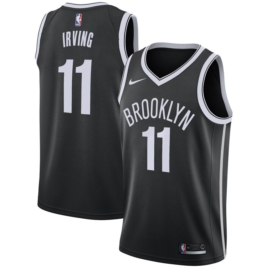NBA Men New Brooklyn Nets Black #11 IRVING Jersey High Quality Name and Number Print - leoleo123123