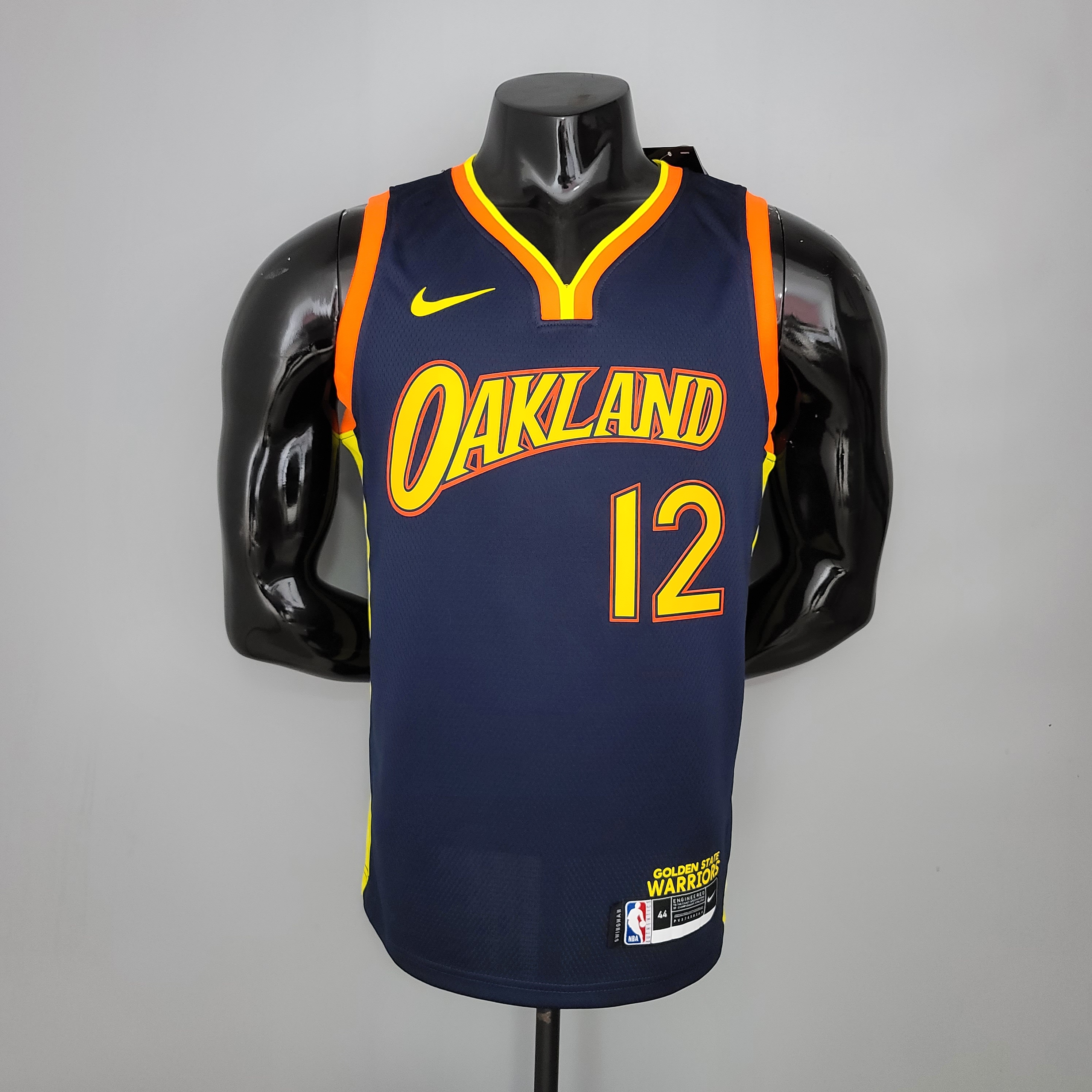 NBA Men Season 2021 Golden State Warriors #12 OUBRE JR. Black City Jersey High Quality Name and Number Print - leoleo123123