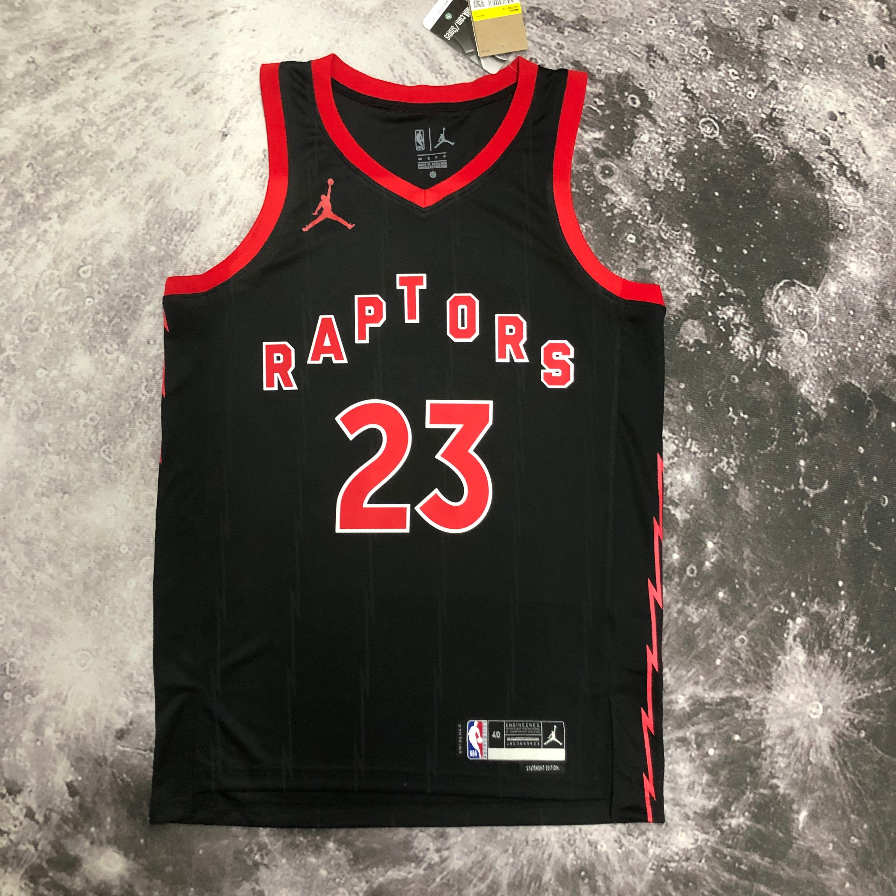 NBA Men Season 2023 Toronto Raptors Black #23 VANVLEET Jersey High Quality Name and Number Print - leoleo123123
