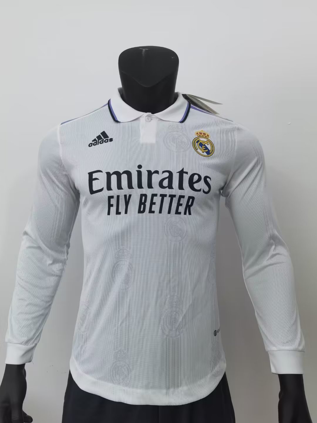 22/23 Real Madrid Home Long Sleeve Jersey Player Version 1:1 Quality - leoleo123123