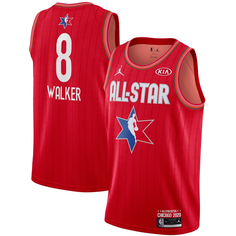 NBA Men 2020 All Star Jerseys Red #8 WALKER Jersey High Quality Name and Number Print - leoleo123123