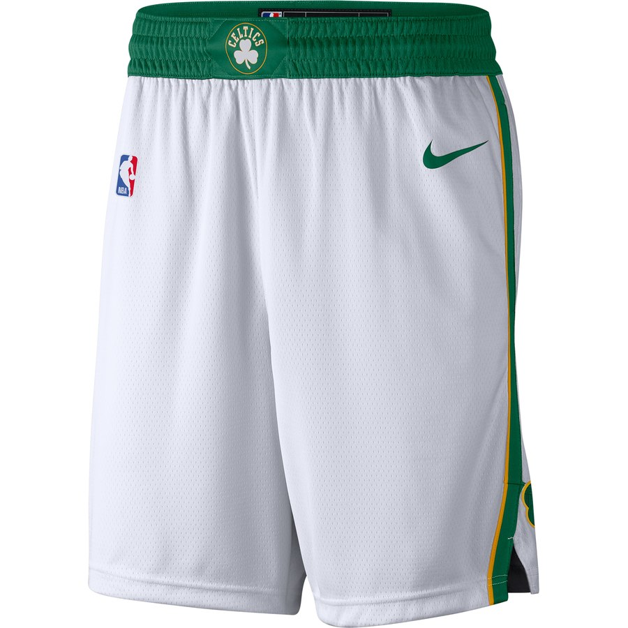 NBA Boston Celtics White Pant Short High Quality Name and Number Print - leoleo123123