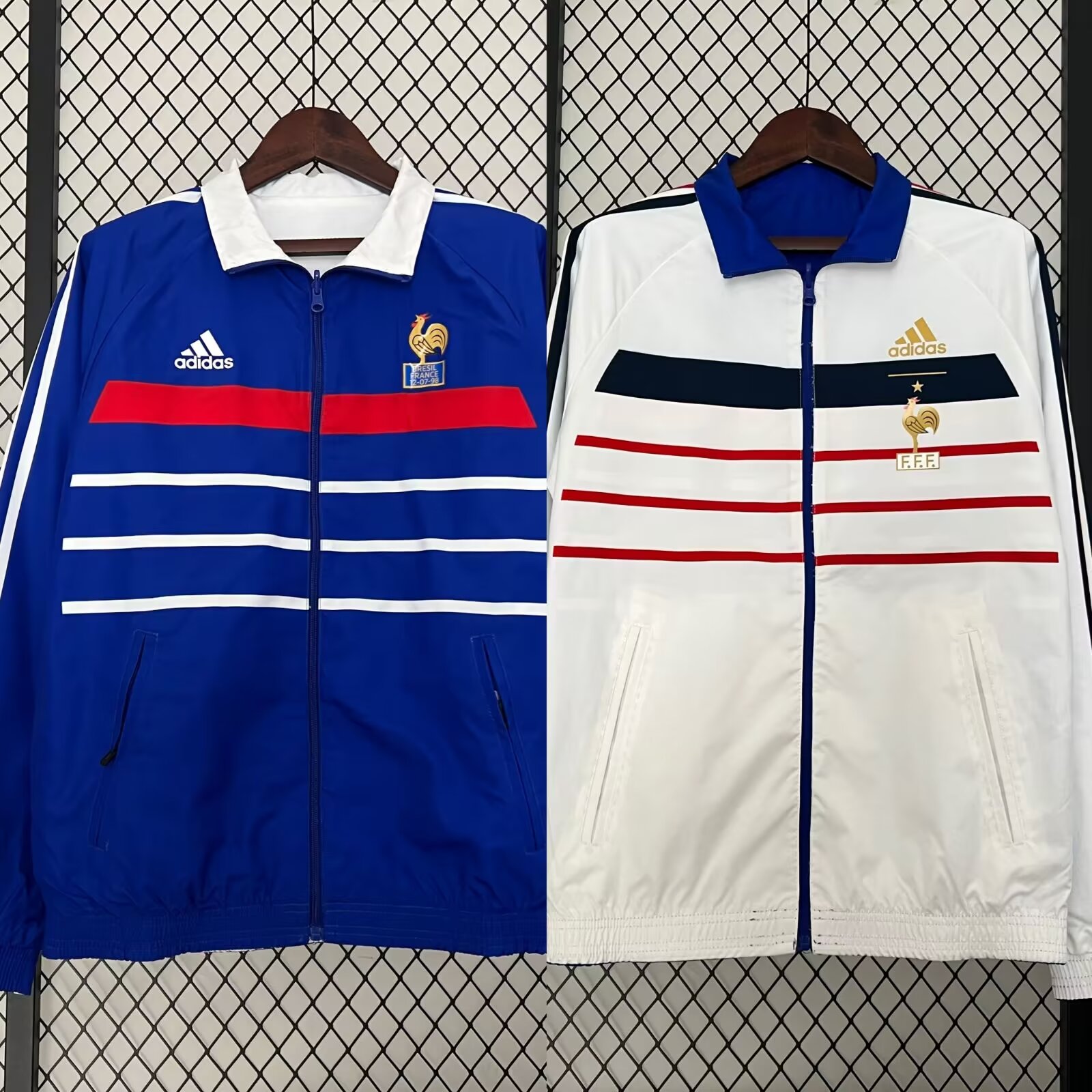 23/24 France Windbreaker Jacket two-sided Jacket Thai Quality - leoleo123123