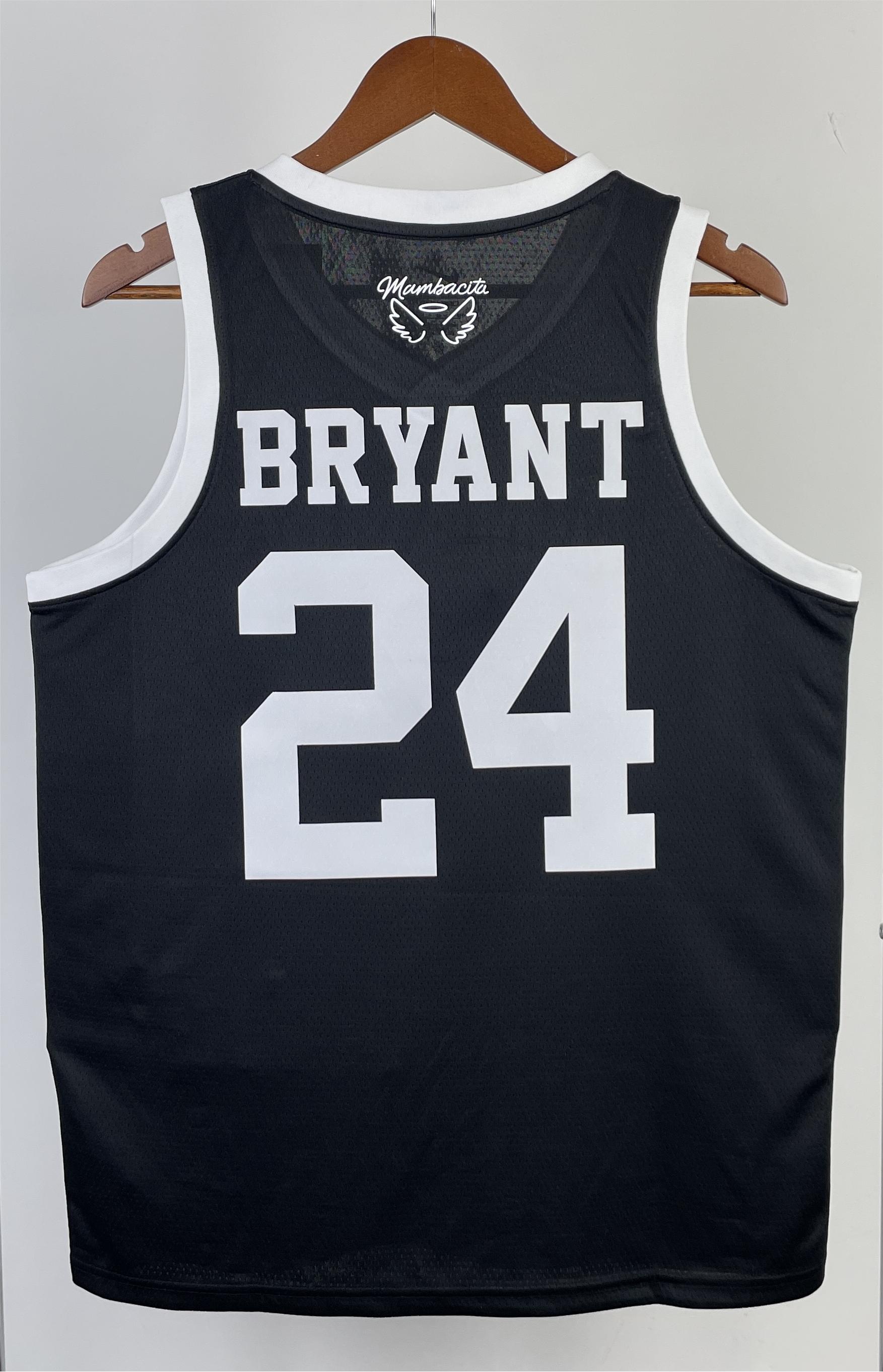 NBA Men Los Angeles Lakers MAMBA Black #24 BRYANT Jersey High Quality Name and Number Print - leoleo123123