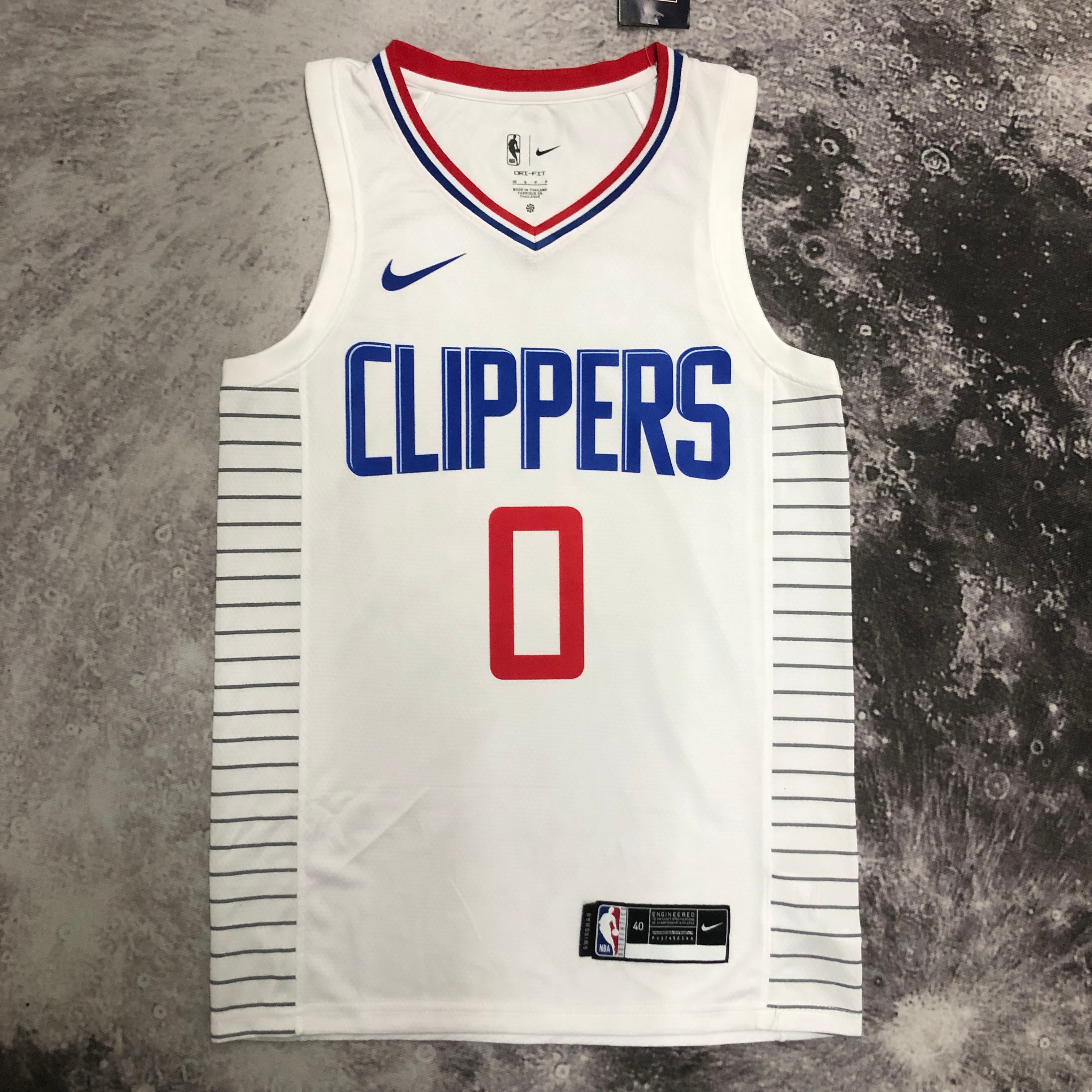 NBA Men Los Angeles Clippers White #0 WESTBROOK Jersey High Quality Name and Number Print - leoleo123123