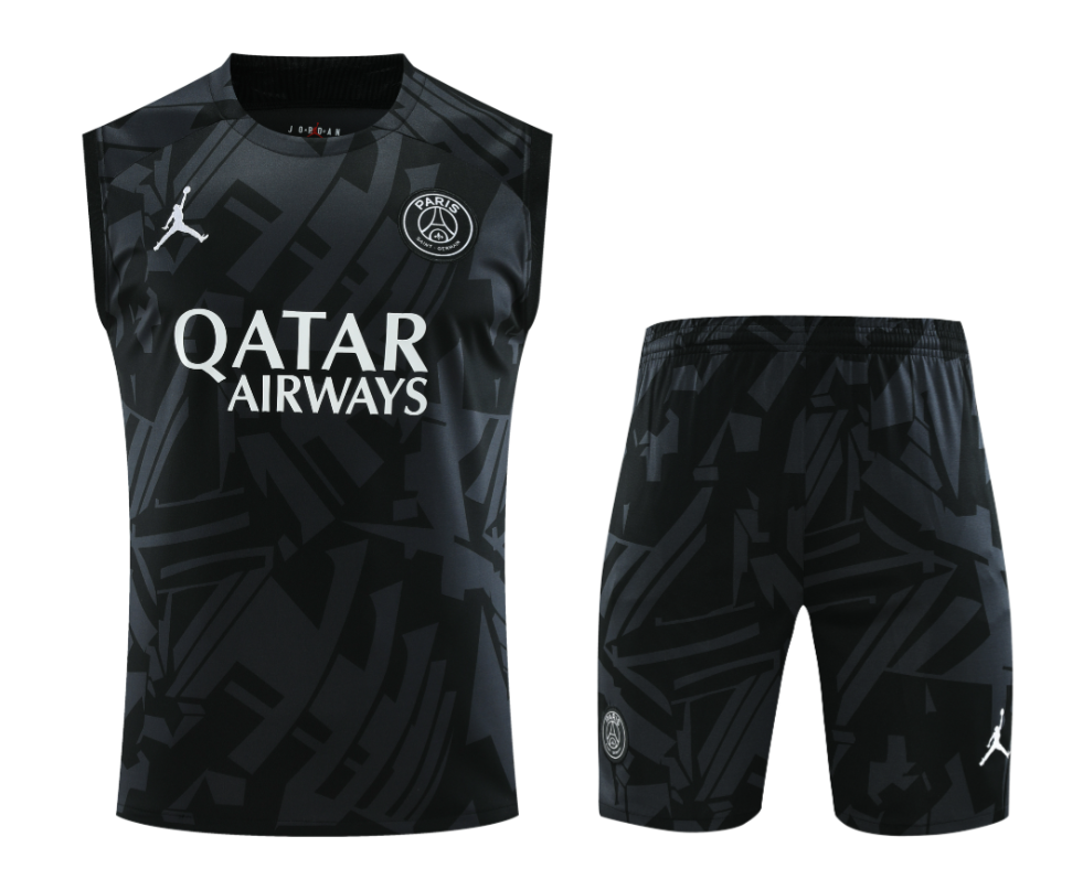 23/24 PSG Black Training Vest Training suit - leoleo123123