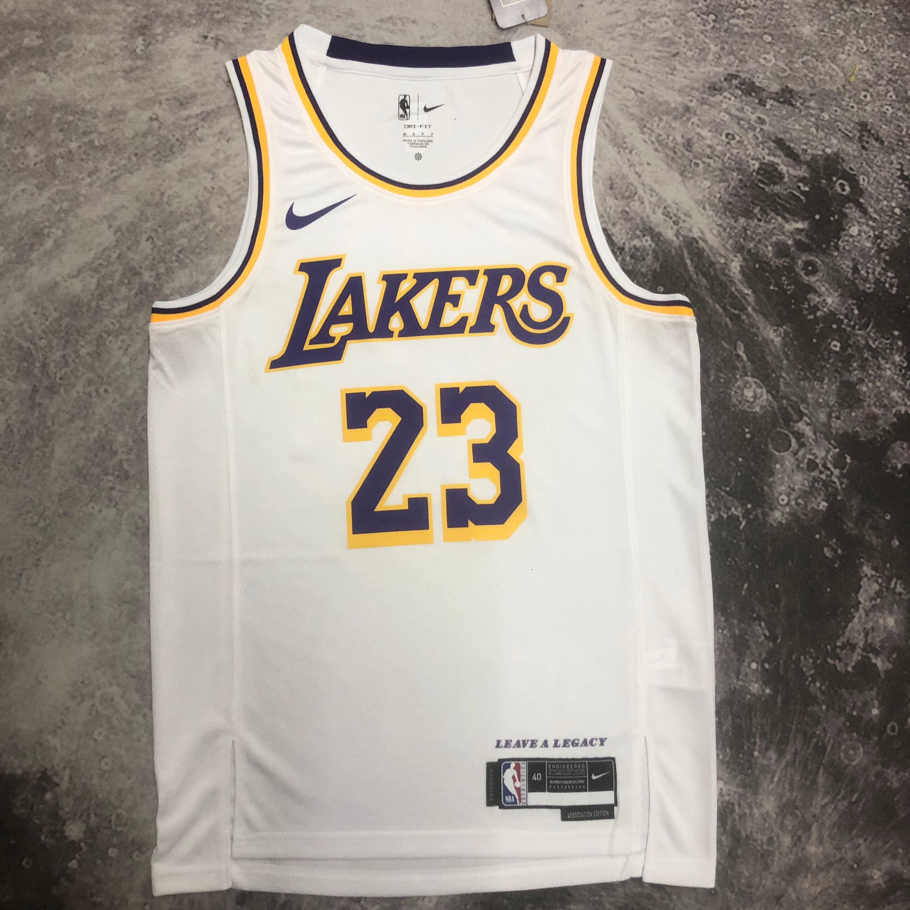 NBA Men Season 2023 Los Angeles Lakers White #23 JAMES Jersey High Quality Name and Number Print - leoleo123123