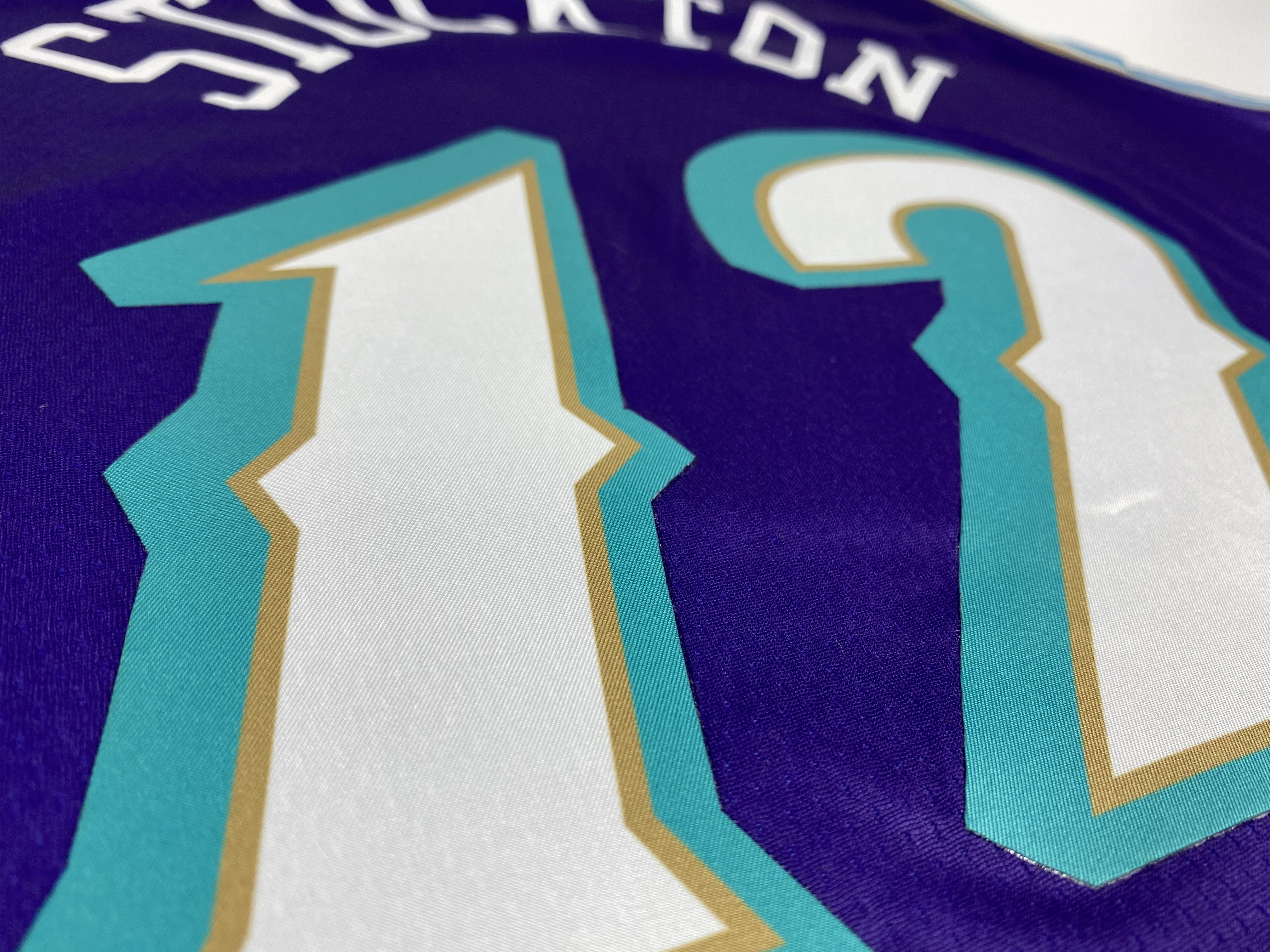 NBA Men Utah Jazz Purple Snow Mountain #12 STOCKTON Jersey High Quality Name and Number Print - leoleo123123