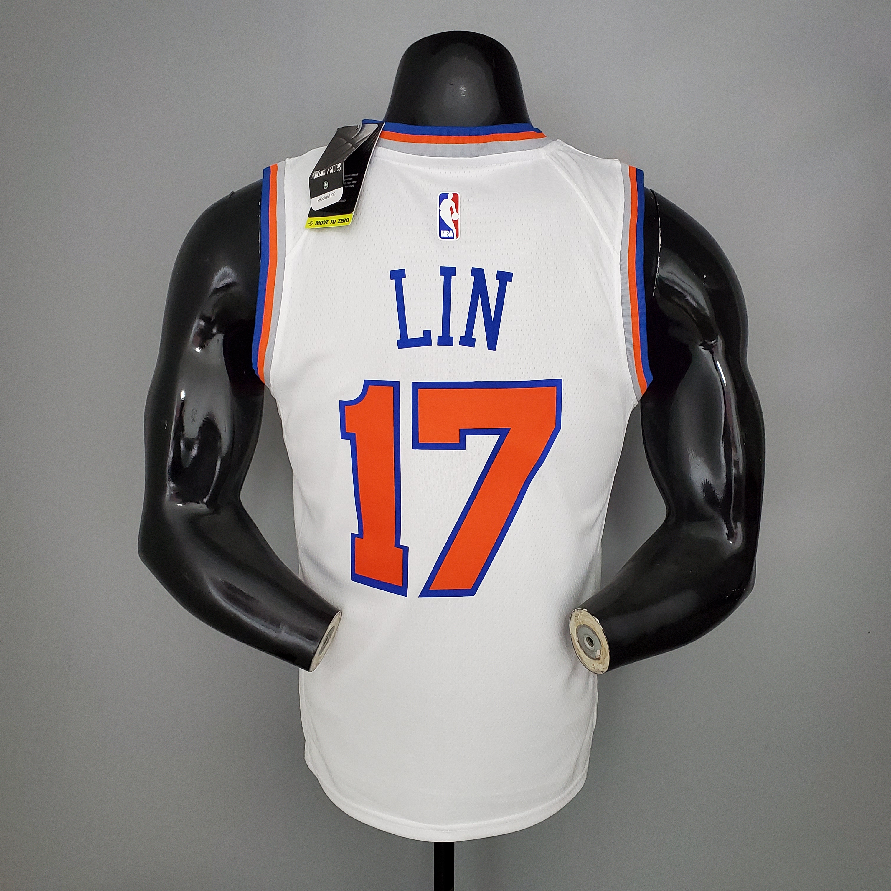 NBA Men New York Knicks White #17 LIN Jersey High Quality Name and Number Print - leoleo123123