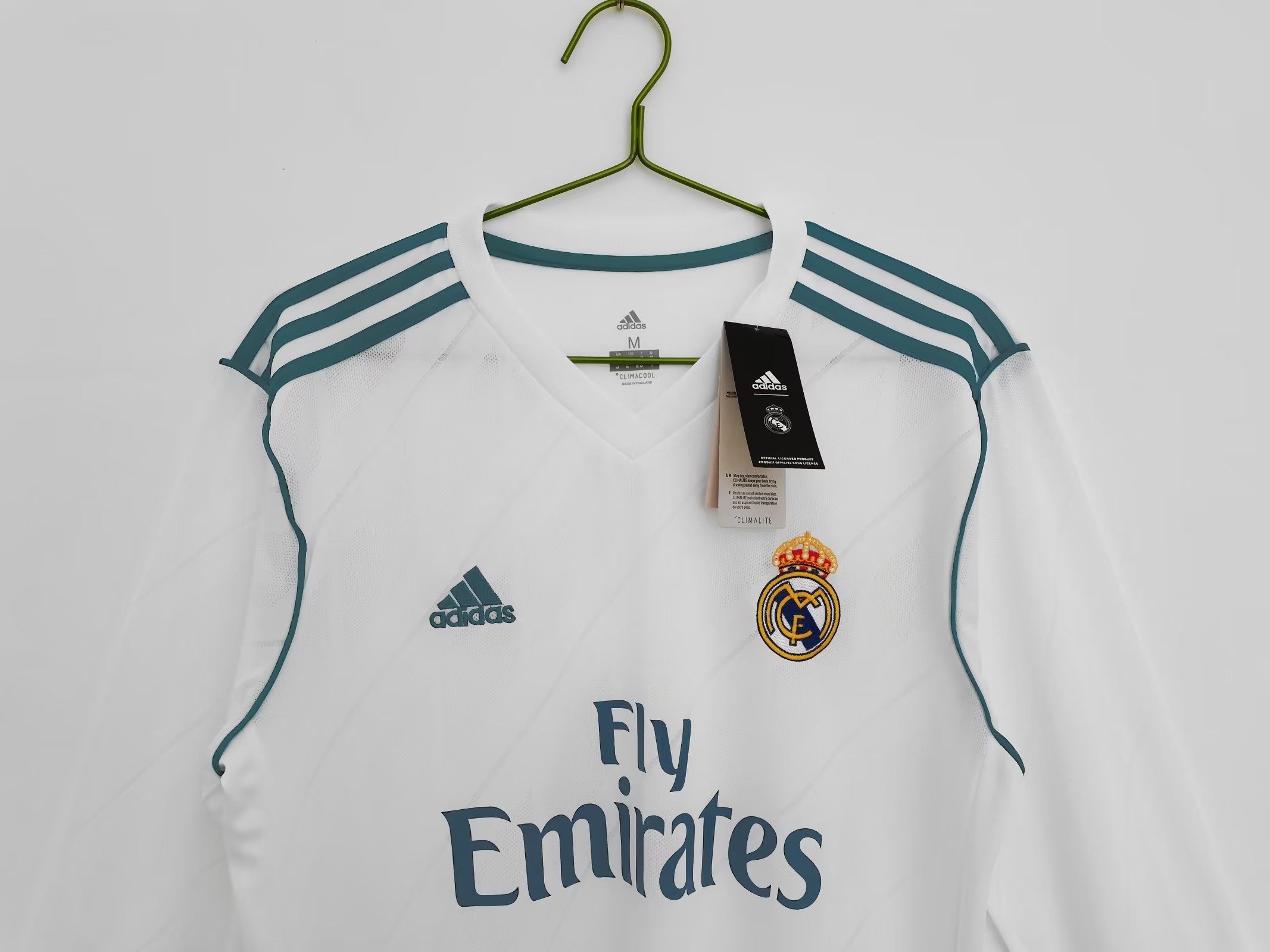 17/18 Real Madrid Home Retro Jersey Long Sleeve - leoleo123123