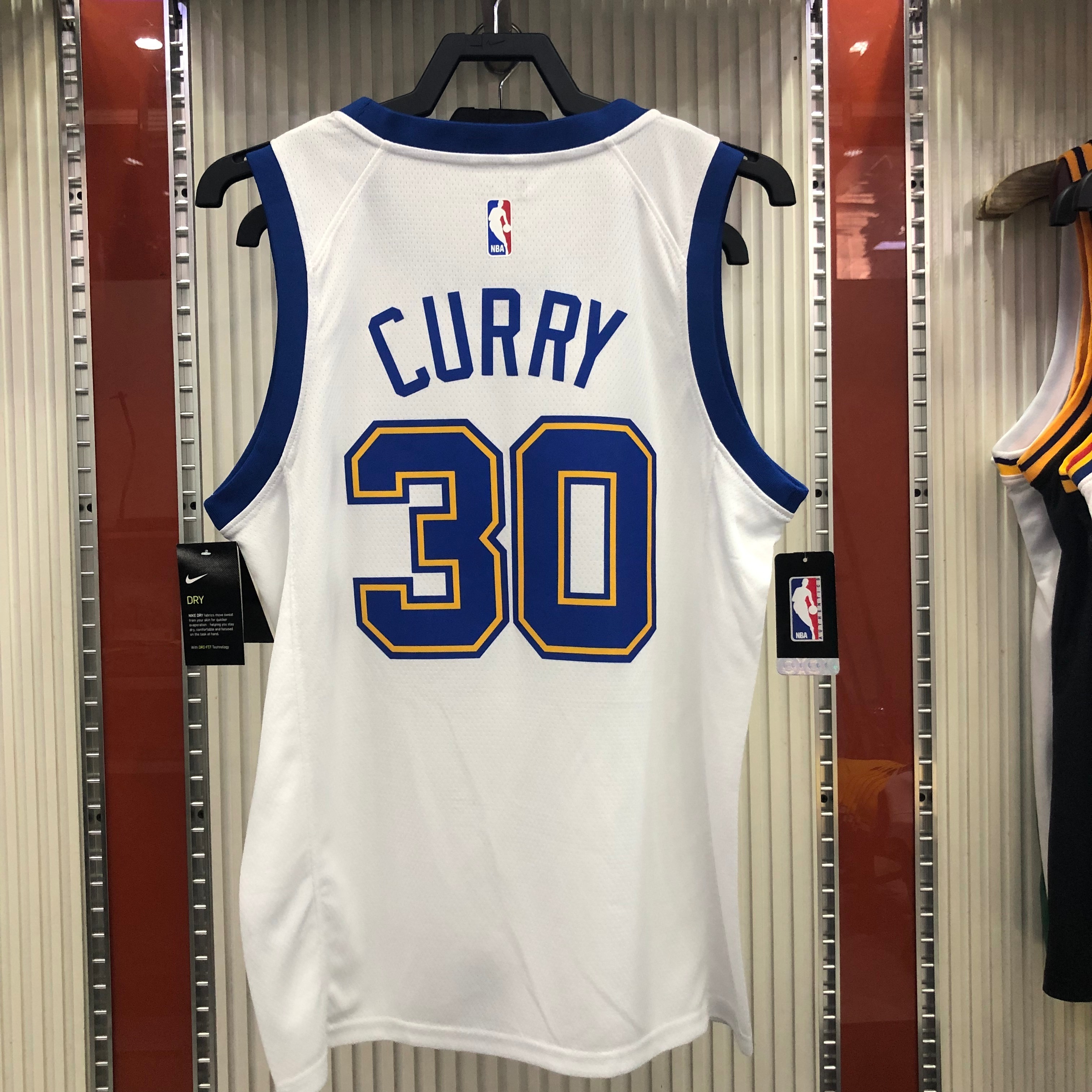 NBA Men Golden State Warriors Retro White #30 CURRY Jersey High Quality Name and Number Print - leoleo123123