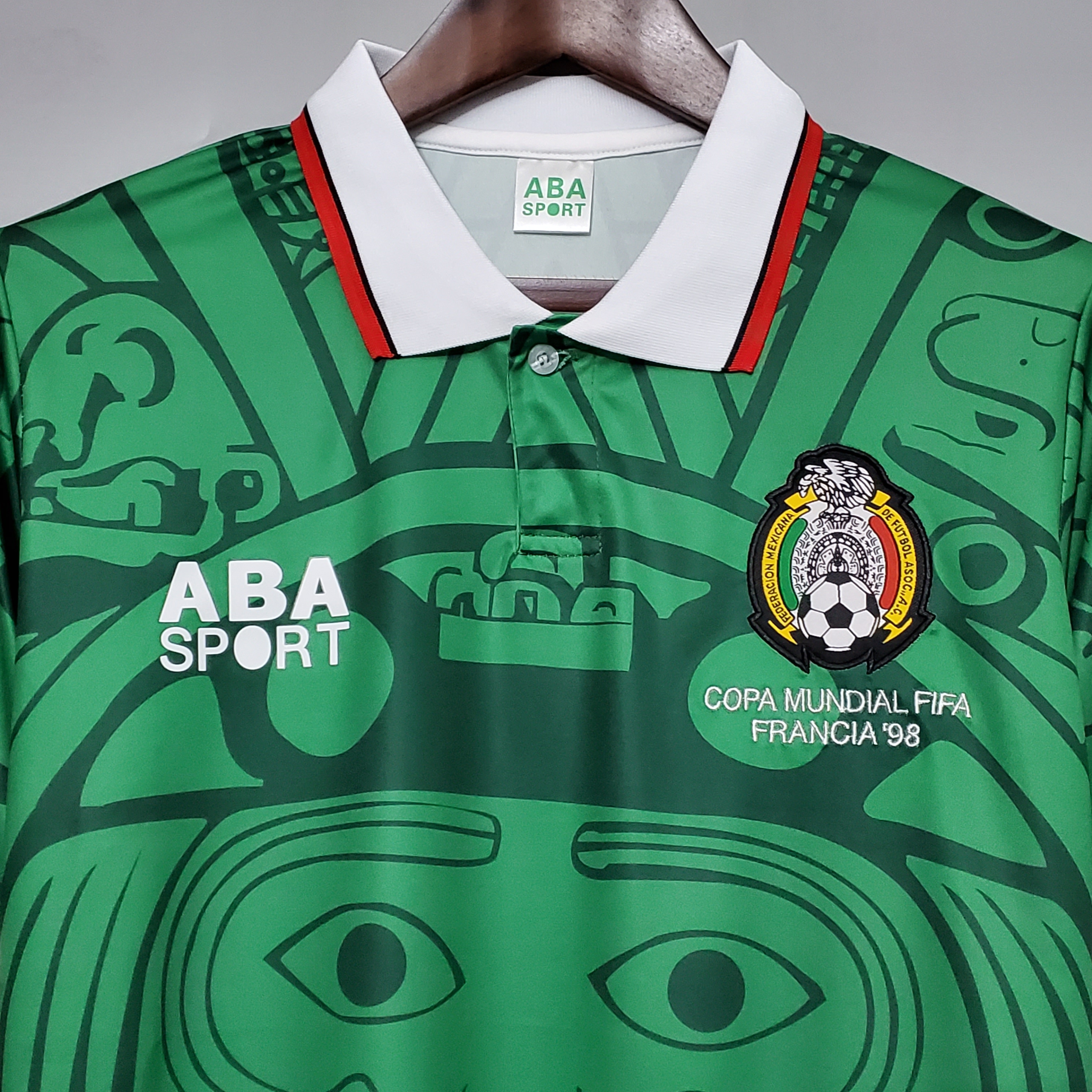 1998 Mexico Home Retro Jersey Fans Version - leoleo123123