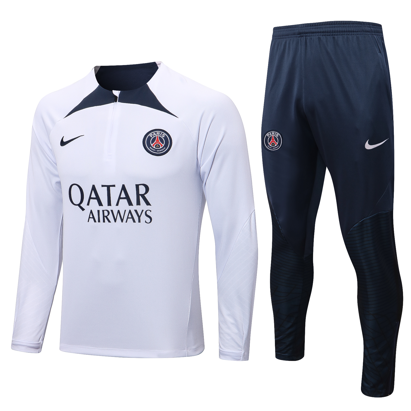 22/23 PSG White Sweater Tracksuit Thai Quality - leoleo123123