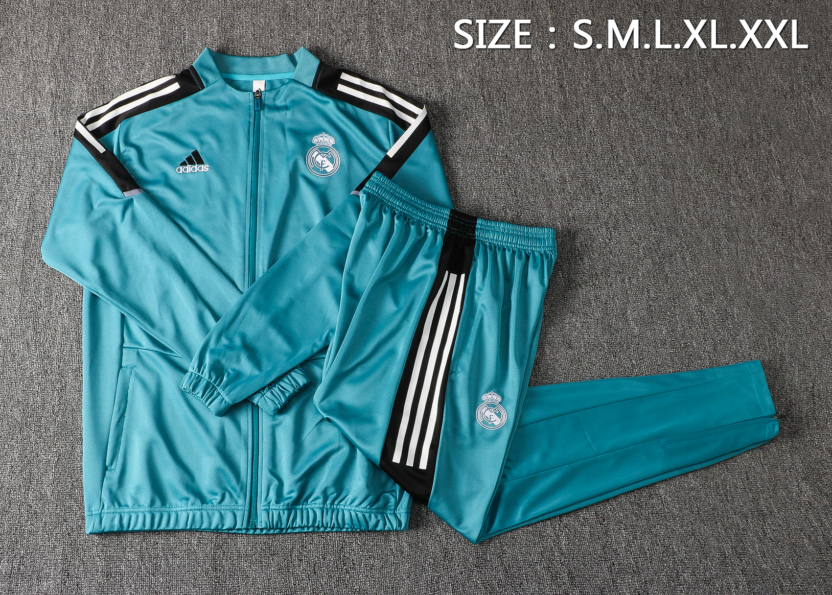 21-22 Real Madrid Green Jacket Tracksuit Thai Quality - leoleo123123