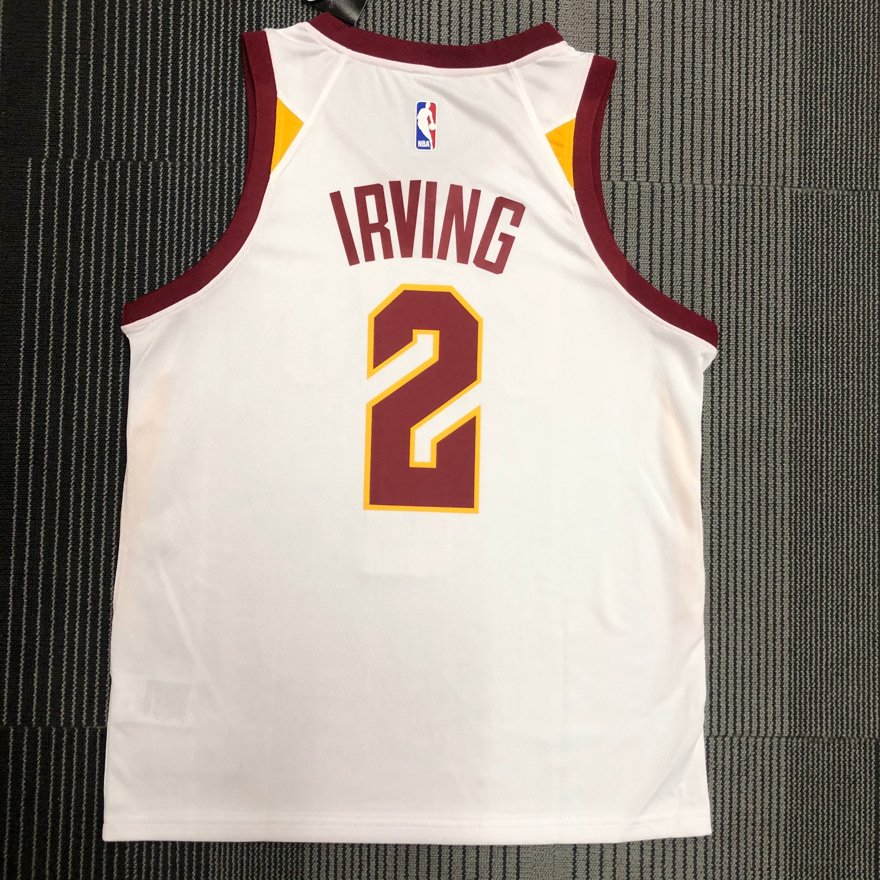 NBA Men Cleveland Cavaliers White #2 IRVING Jersey High Quality Name and Number Print - leoleo123123