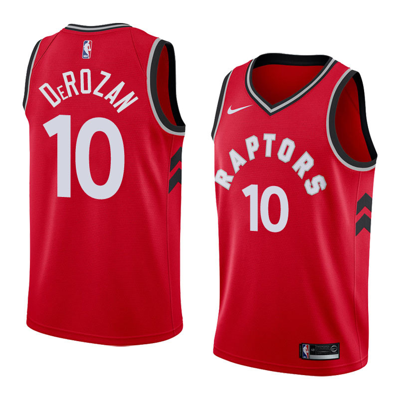 NBA Men Toronto Raptors Red #10 DeROZAN Jersey High Quality Name and Number Print - leoleo123123