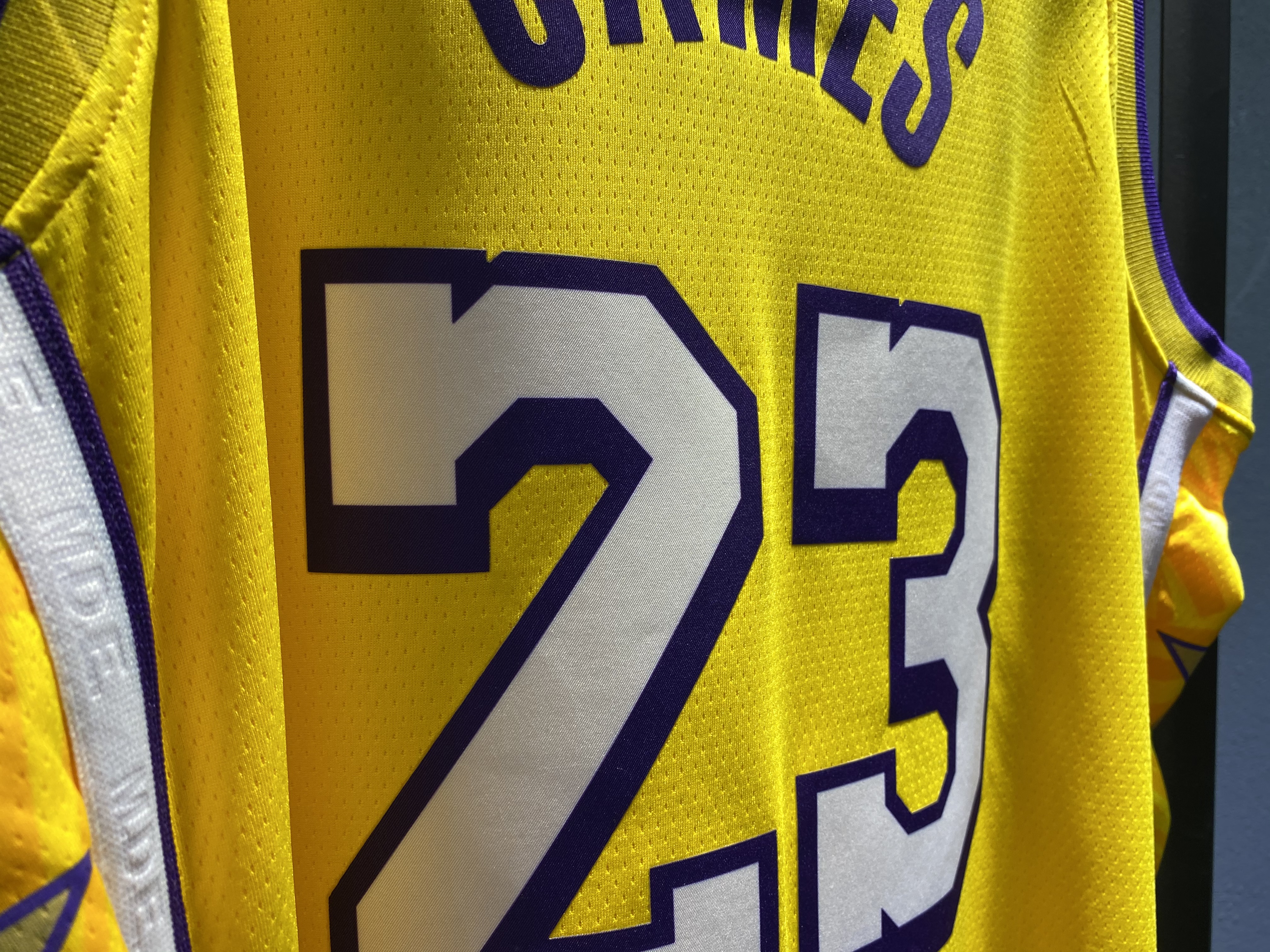 NBA Los Angeles Lakers 19-20 New Yellow #23 JAMES Jersey High Quality Name and Number Print - leoleo123123