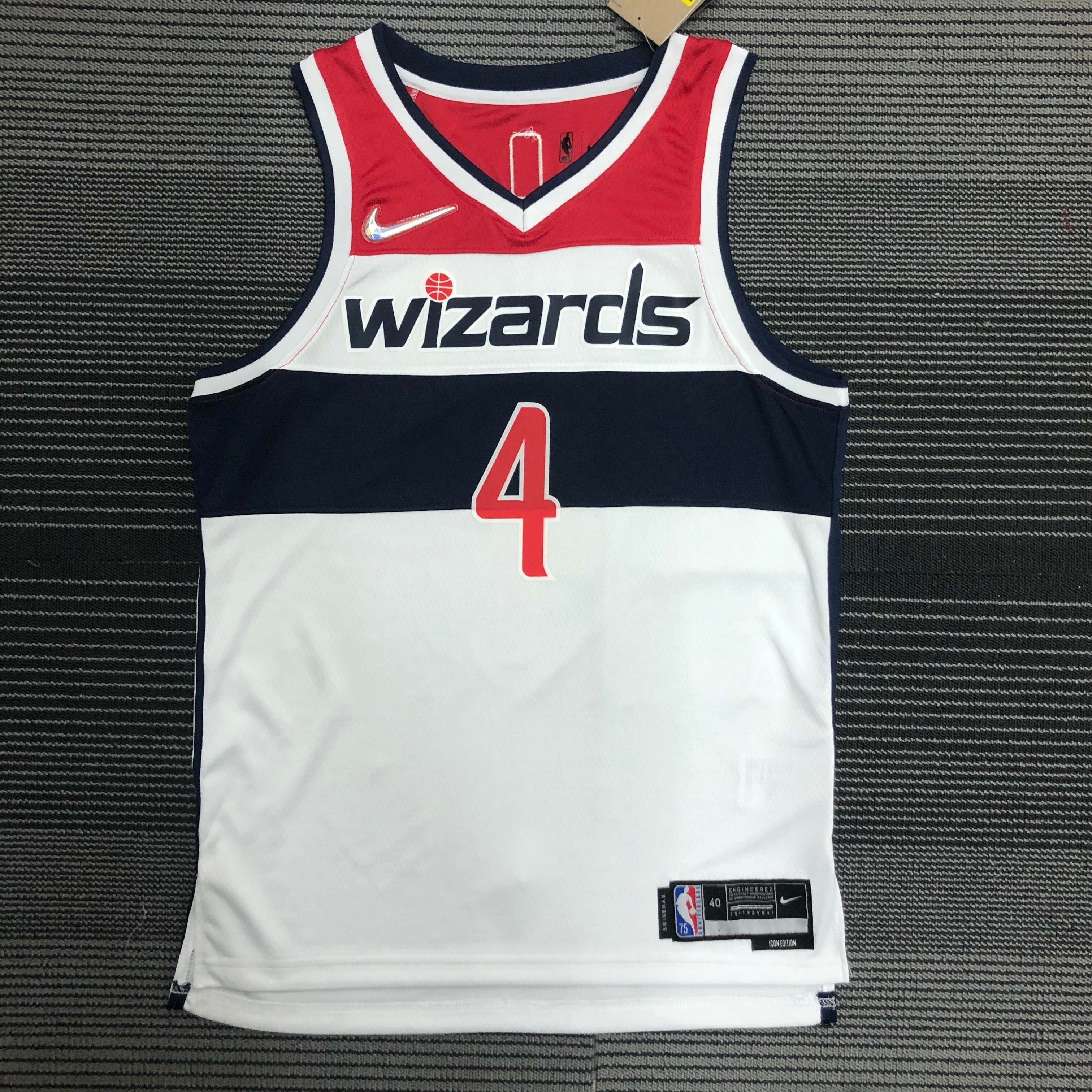 NBA 75th Anniversary Men Washington Wizards White #4 WESTBROOK Jersey High Quality Name and Number Print - leoleo123123