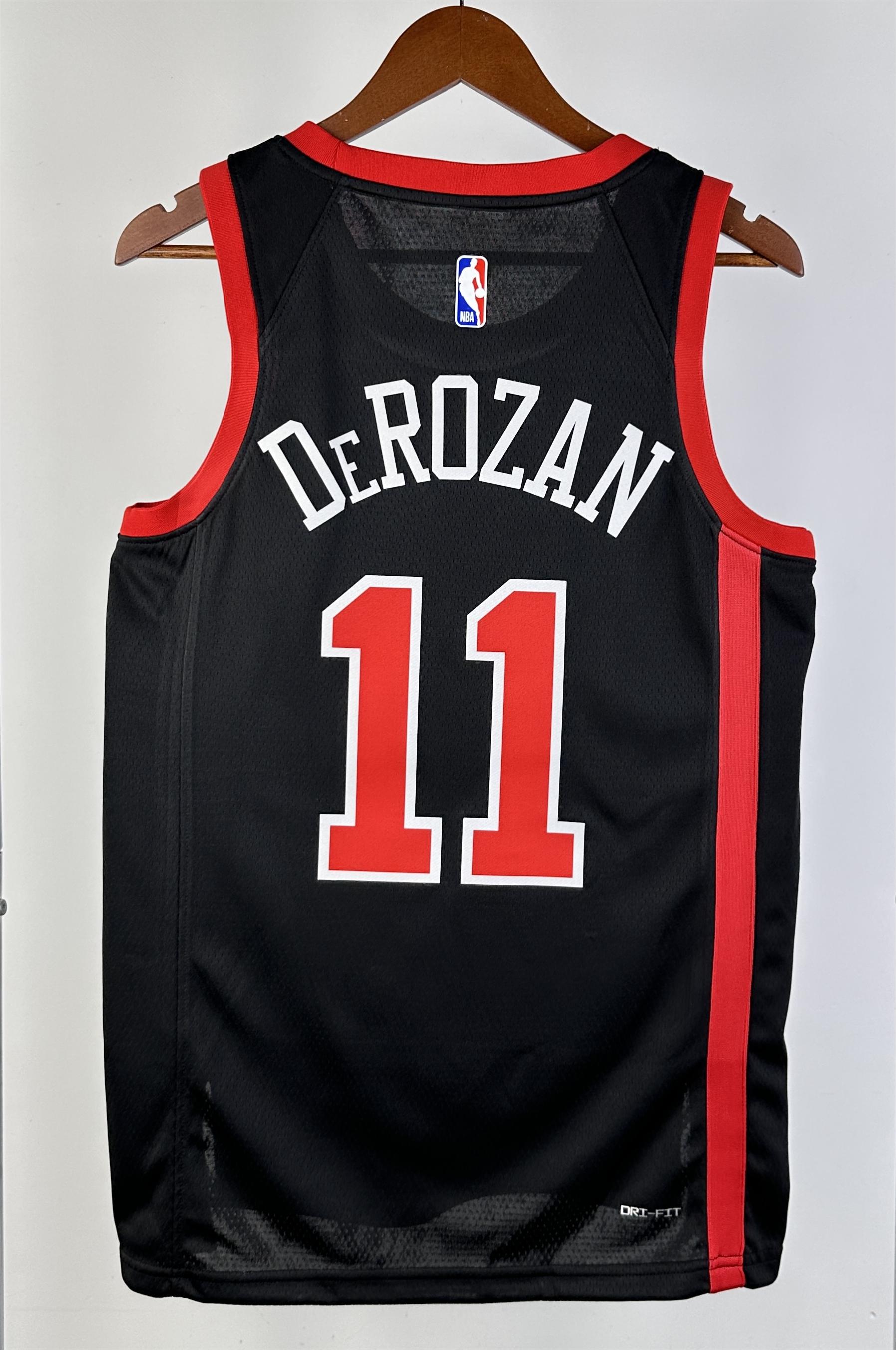 NBA 2024 Chicago Bulls City Edition Black #11 DEROZAN Jersey High Quality - leoleo123123
