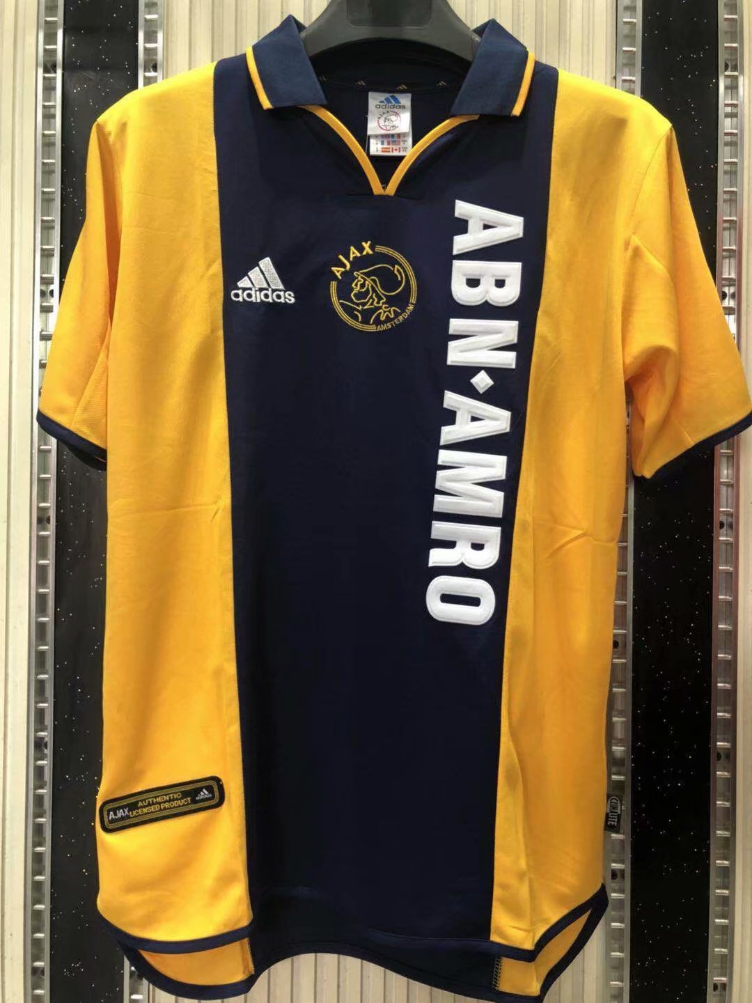 00/01 Ajax Yellow Retro Jersey - leoleo123123