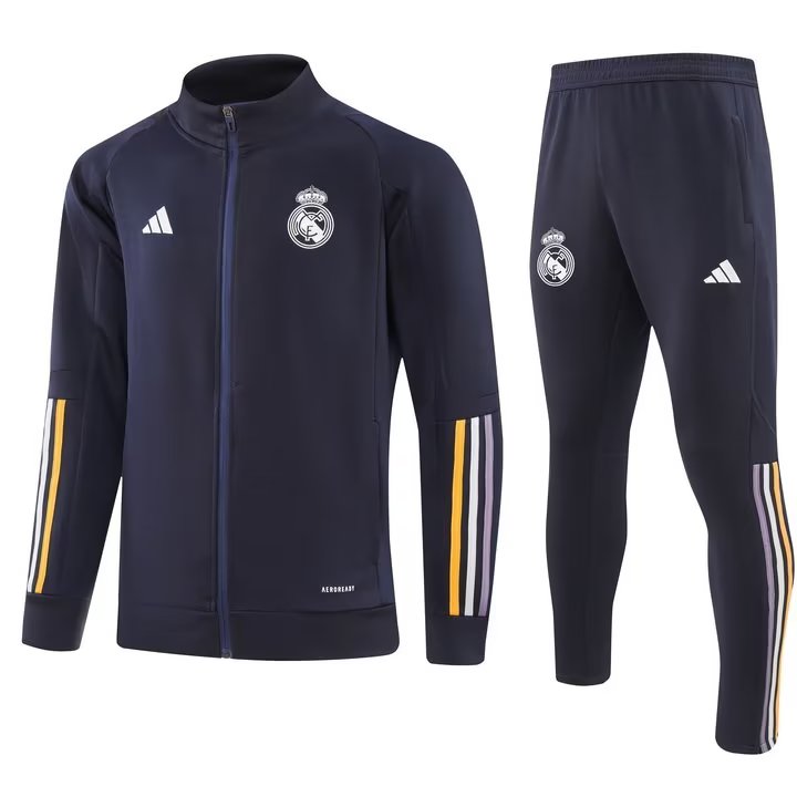 23/24Real Madrid Dark Blue Jacket Tracksuit Thai Quality - leoleo123123