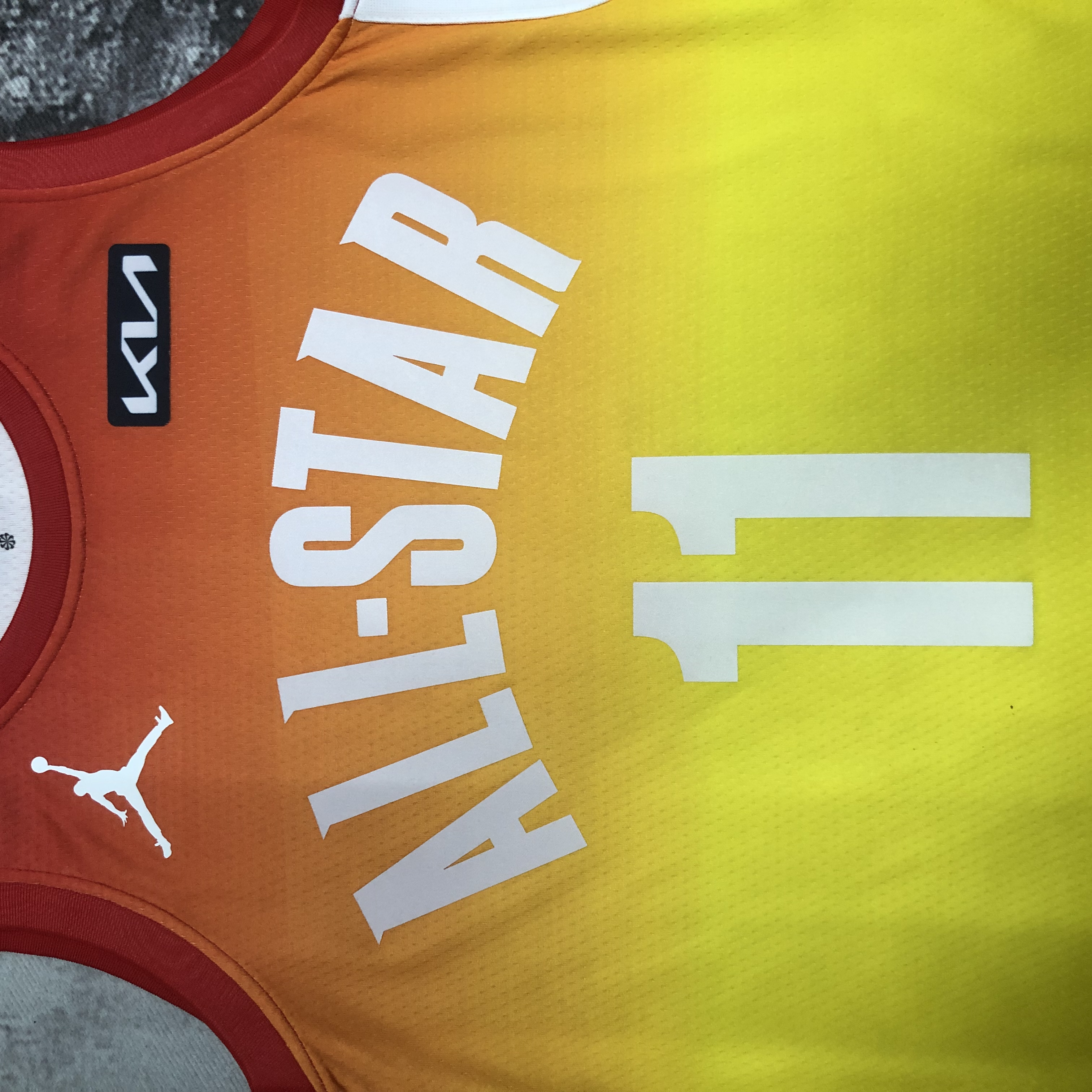 NBA Men 2023 Chicago Bulls All Stars Yellow #11 DEROZAN Jersey High Quality Name and Number Print - leoleo123123