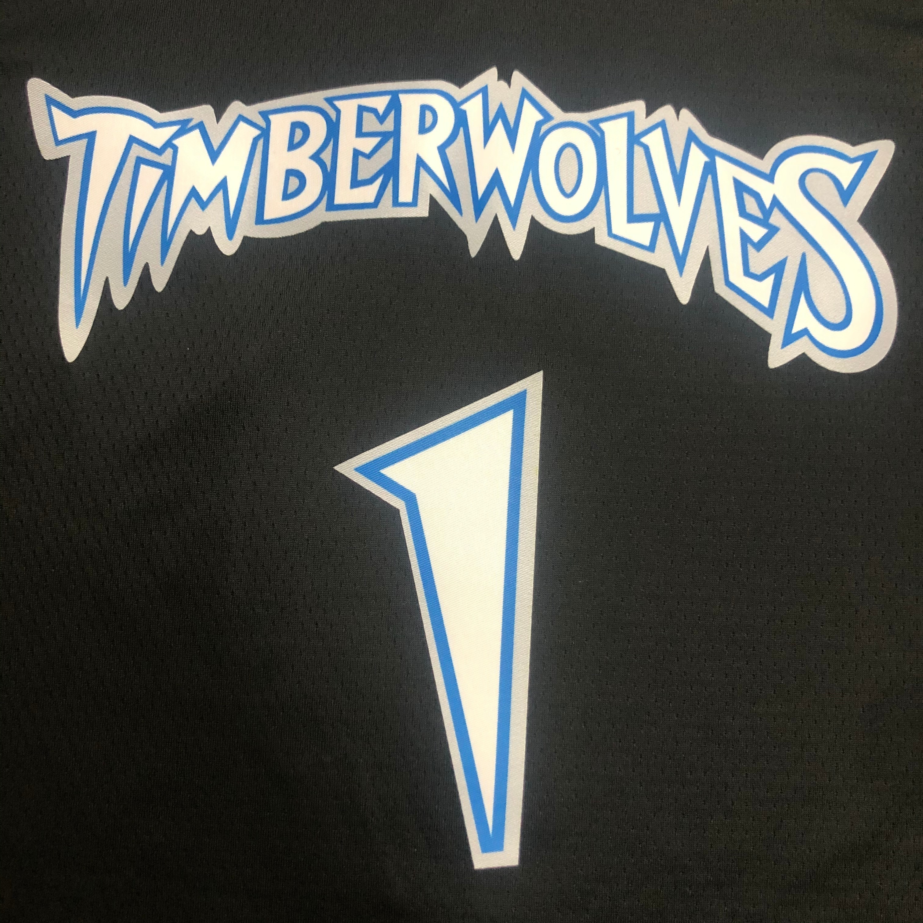 NBA Men Minnesota Timberwolves Retro Black #1 EDWARDS Jersey High Quality Name and Number Print - leoleo123123