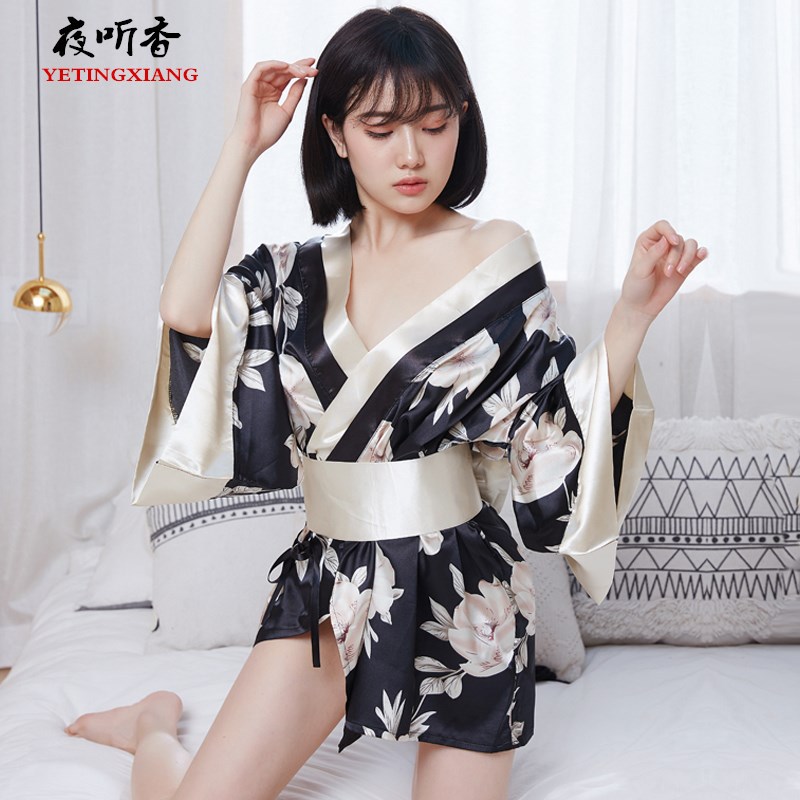 欧美新款大码情趣内衣印花日系性感和服制服套装可爱俏皮角色扮演 - leoleo123123